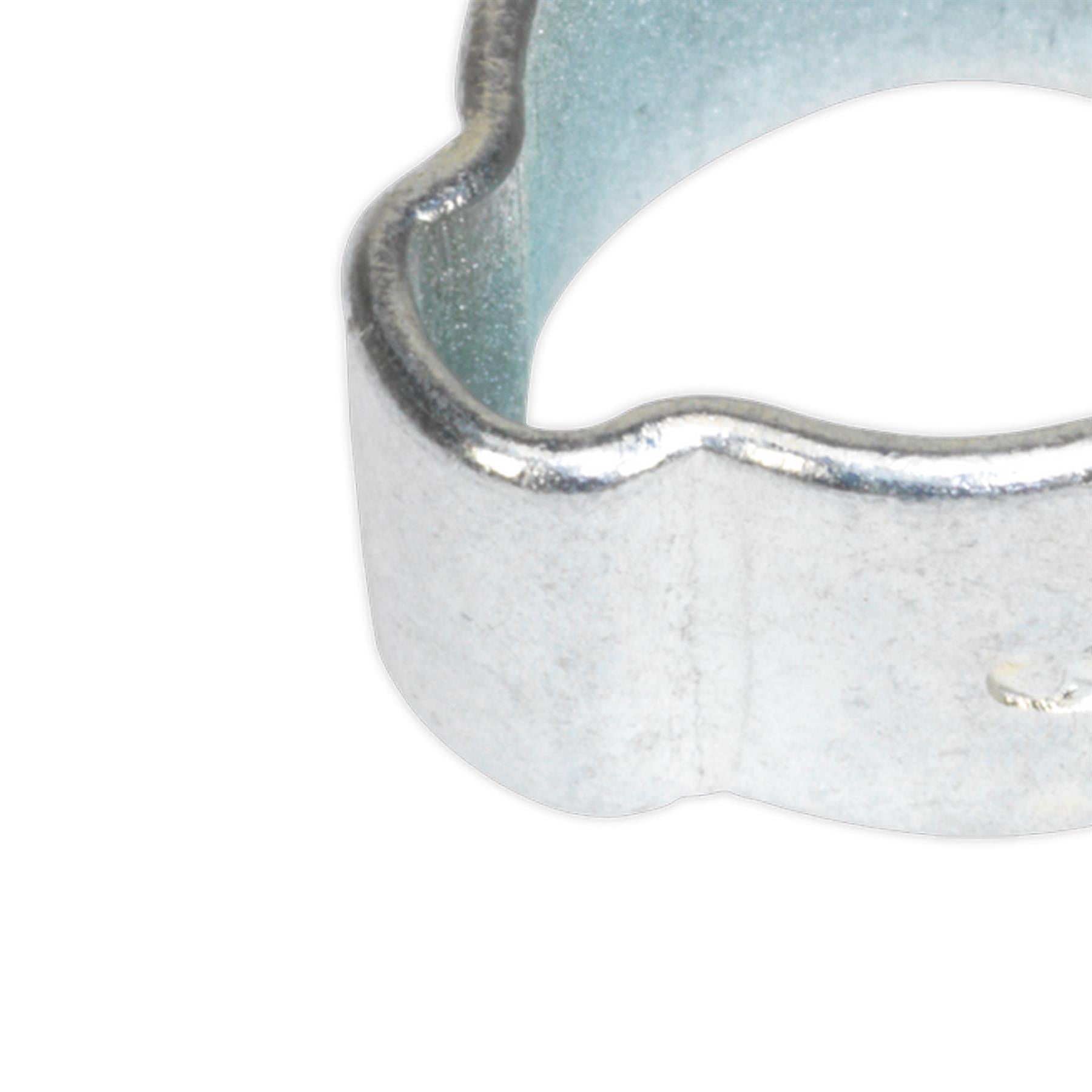 Sealey O-Clip Double Ear Ø7-9mm Zinc Plated Pack of 25