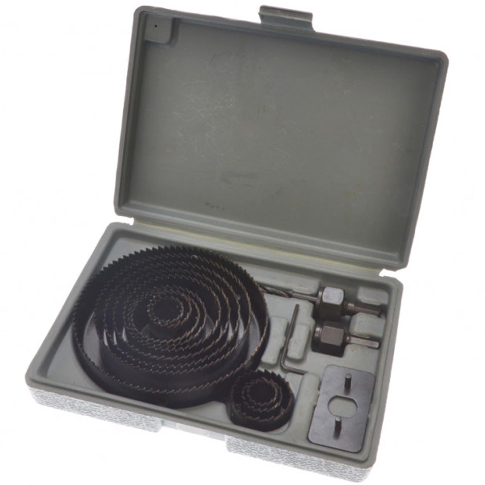 BlueSpot 16Pce Hole Saw Set (19 - 127mm) Wood Plastic Hole Cutting Saws Genuine