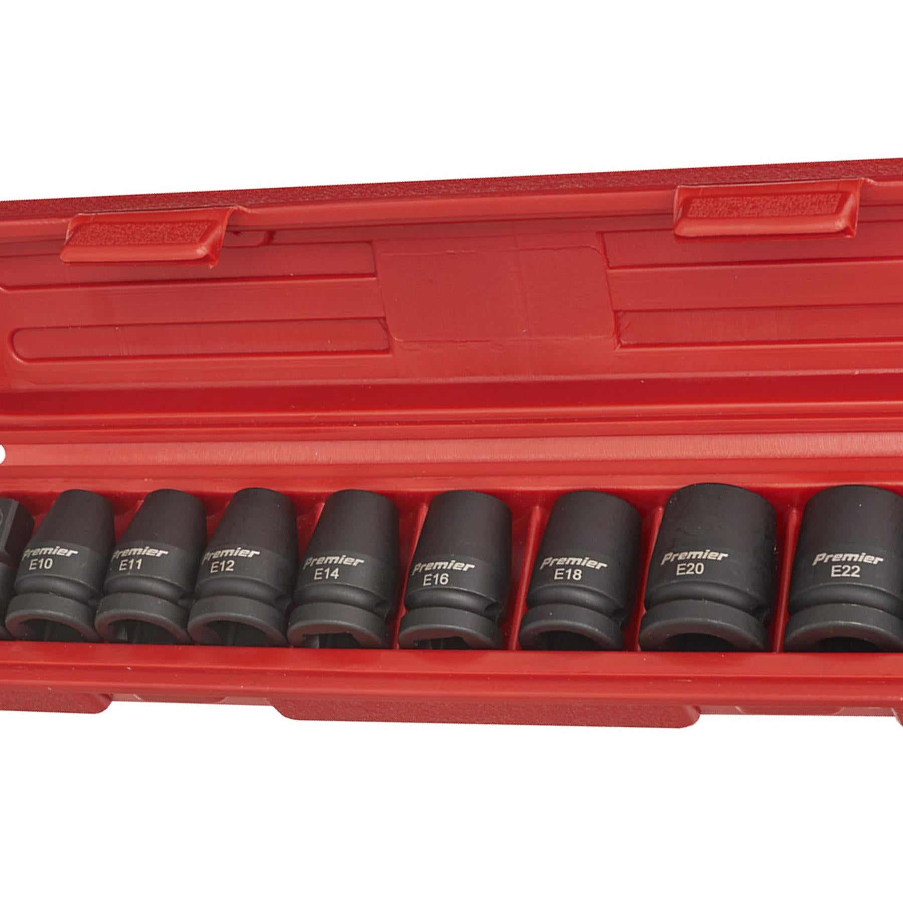 Sealey 10pc 1/2"Sq Drive Impact TRX-Star Female Socket Set