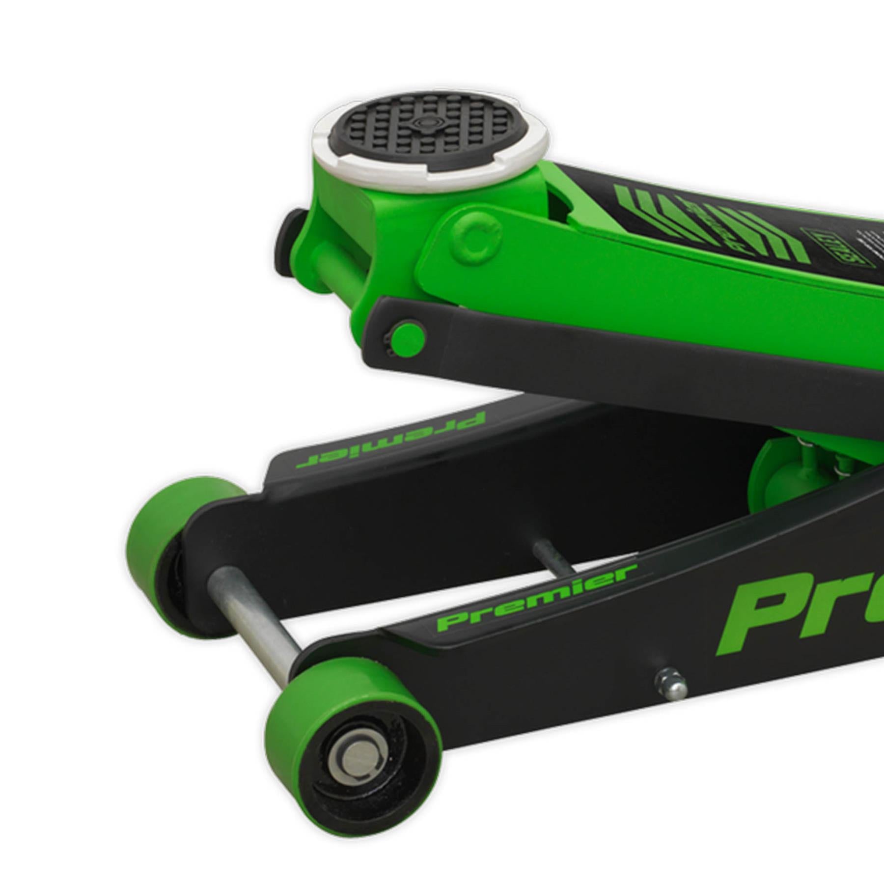 Sealey Trolley Jack 3tonne Rocket Lift Green Garage Workshop DIY