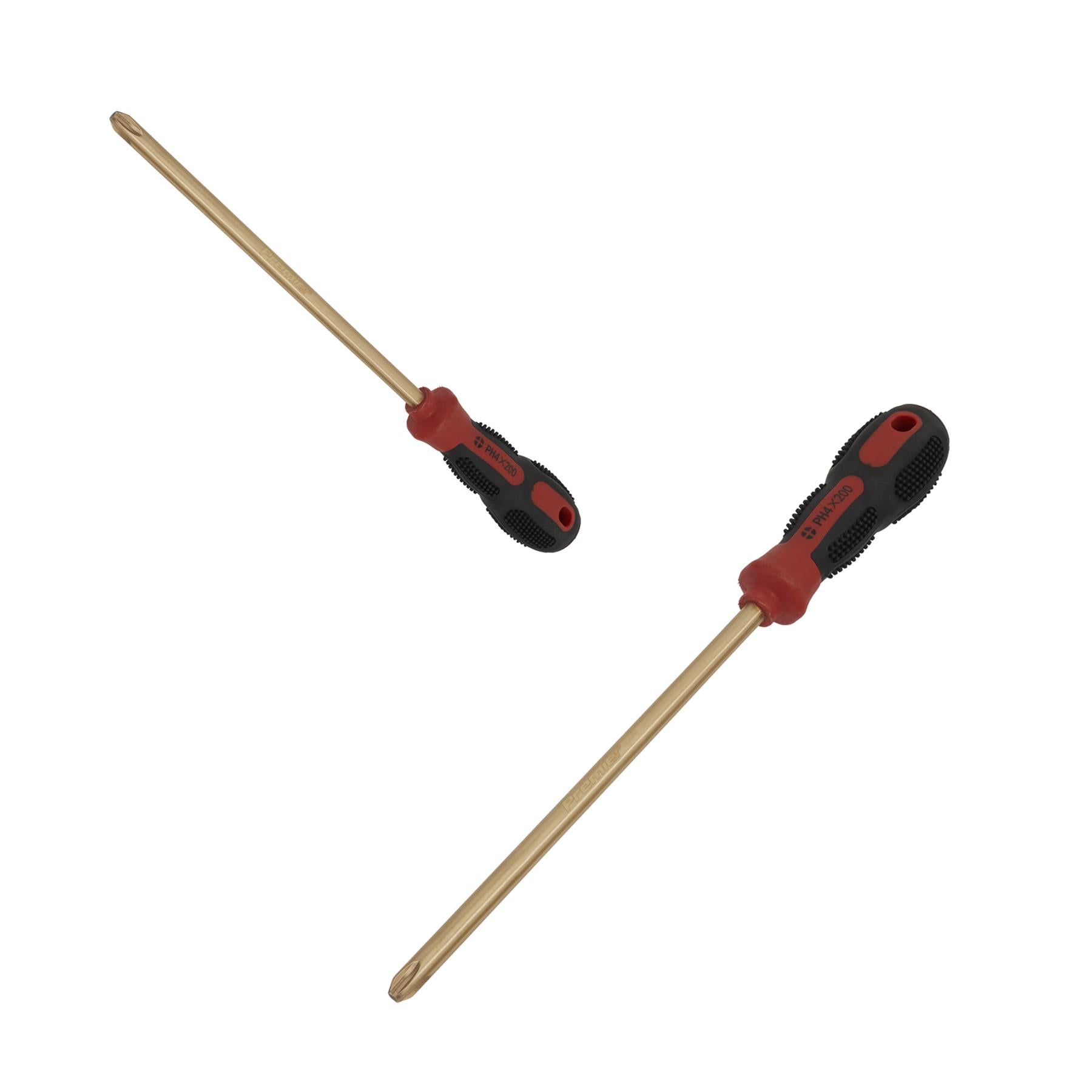 Sealey Screwdriver Phillips #4 x 200mm - Non-Sparking