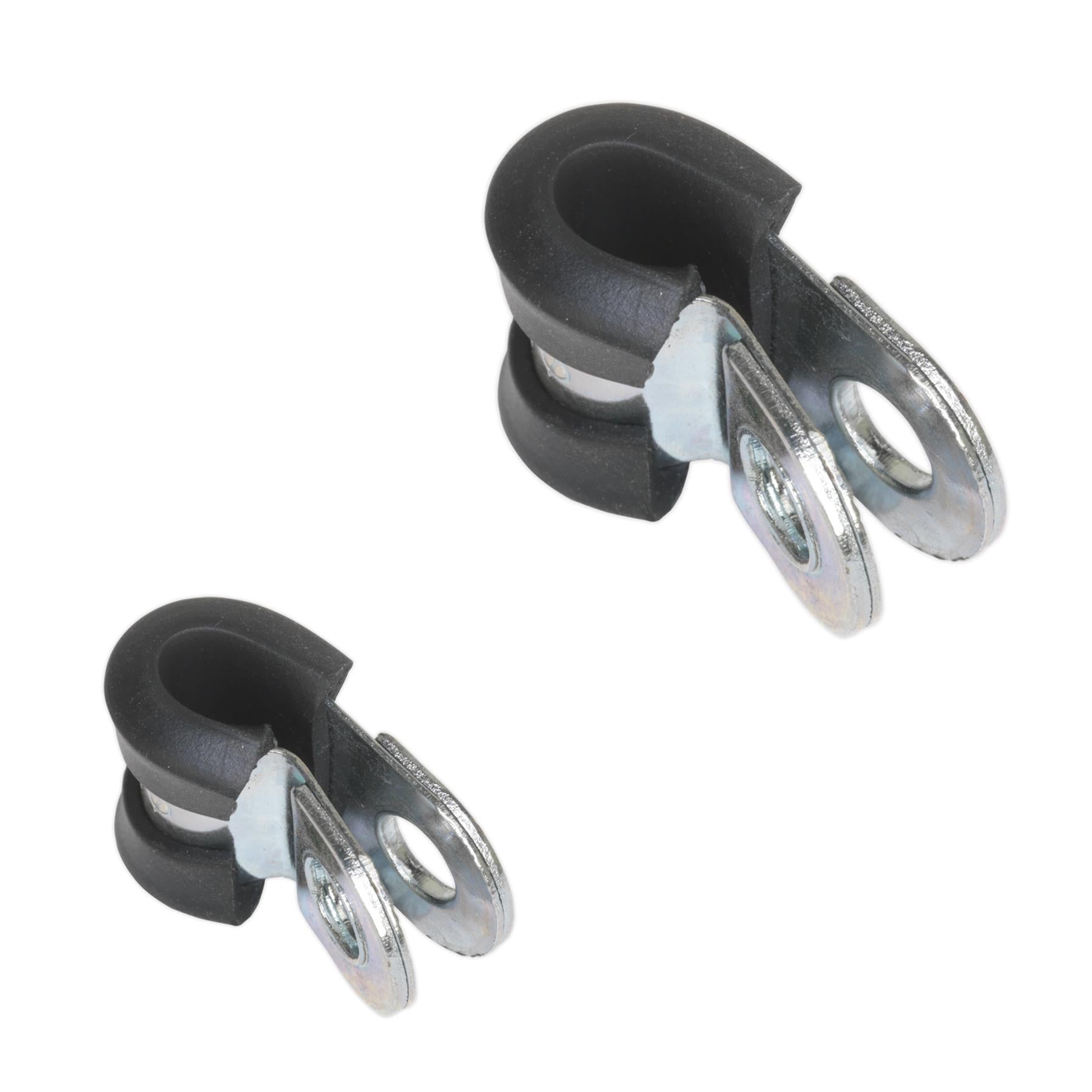 Sealey P-Clip Rubber Lined 16mm Pack of 25