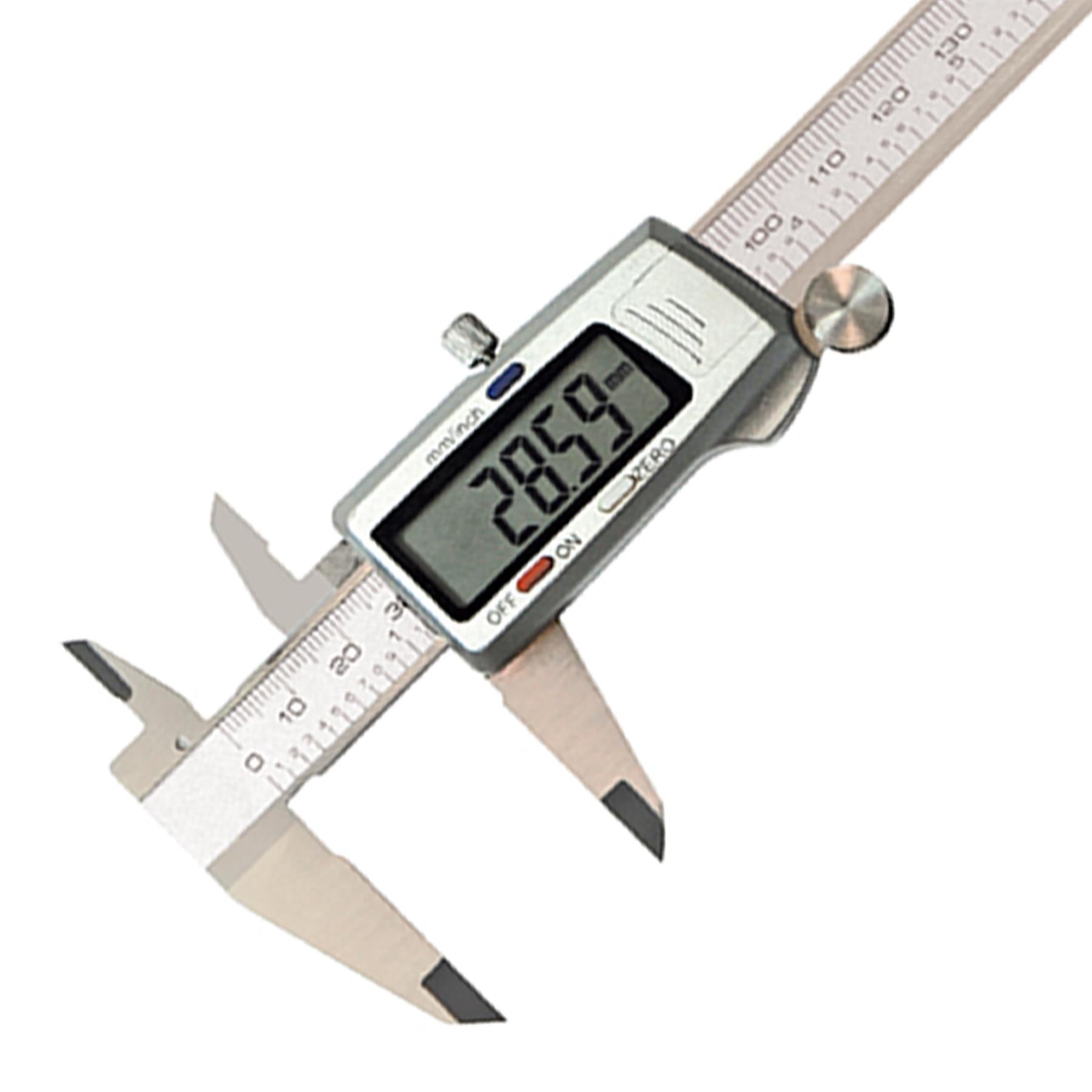 Digital Vernier Caliper Micrometer Expert Electronic LCD Display Tool 6in 200mm