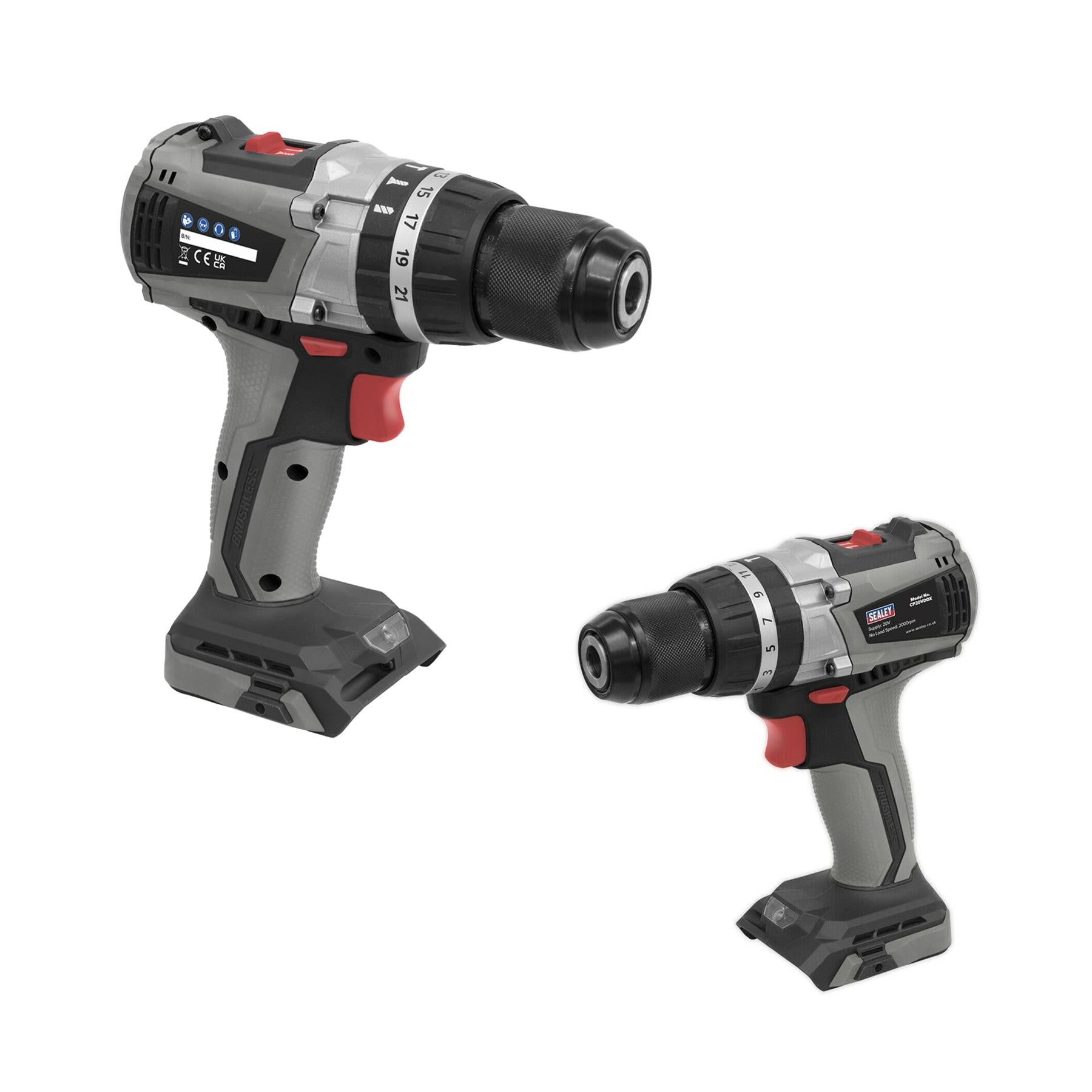 Sealey Brushless Hammer Drill/Driver Ø13mm 20V - Body Only