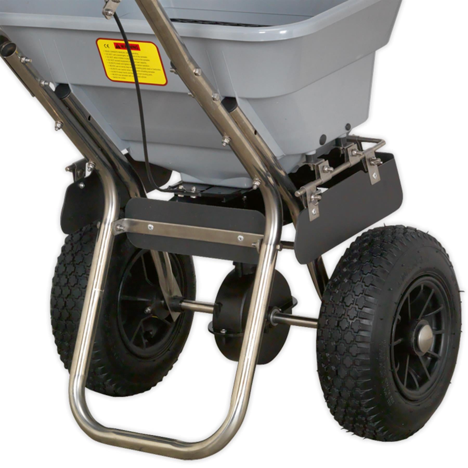 Sealey Stainless Steel Broadcast Salt Spreader 37kg Walk Behind