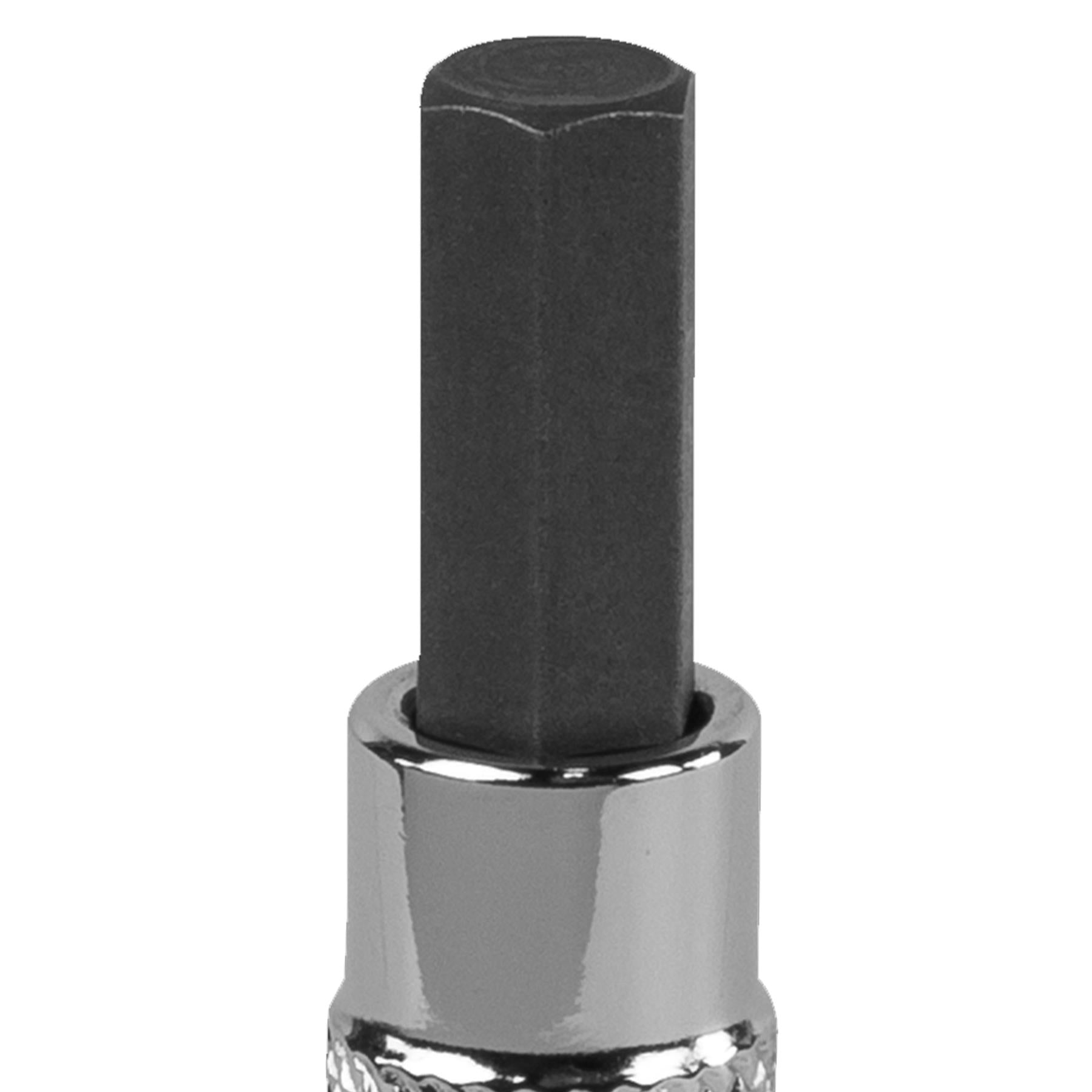 Sealey Hex Socket Bit 7mm 1/4"Sq Drive Chrome Vanadium steel