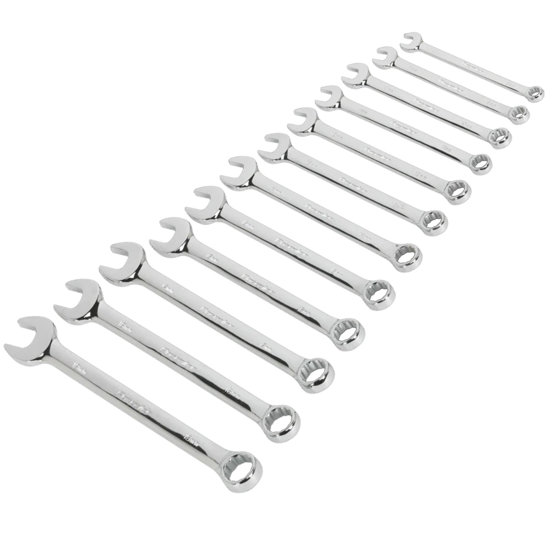 Sealey Combination Spanner Set 12pc Metric