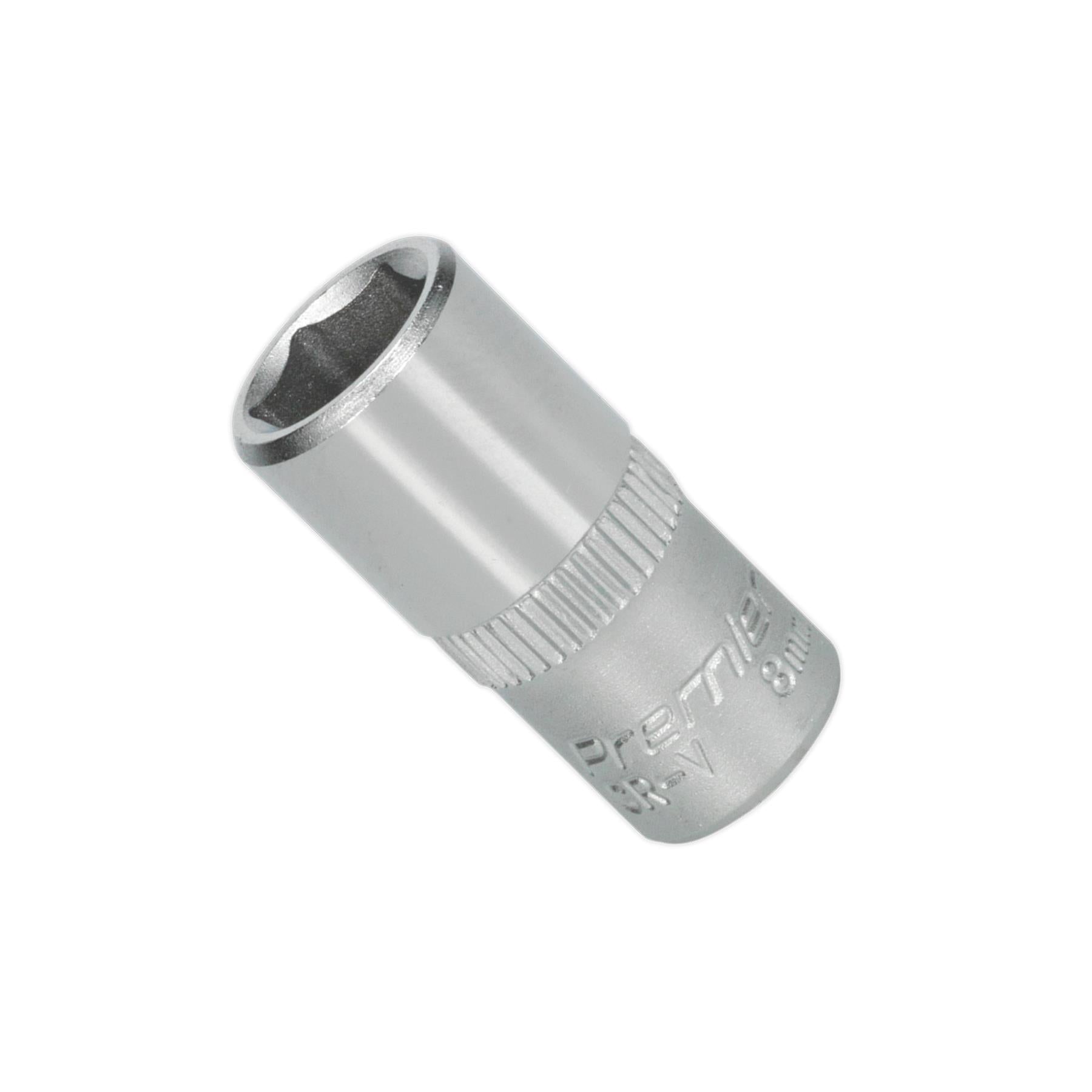 Sealey WallDrive Socket 8mm 1/4"Sq Drive Chrome Vanadium Steel