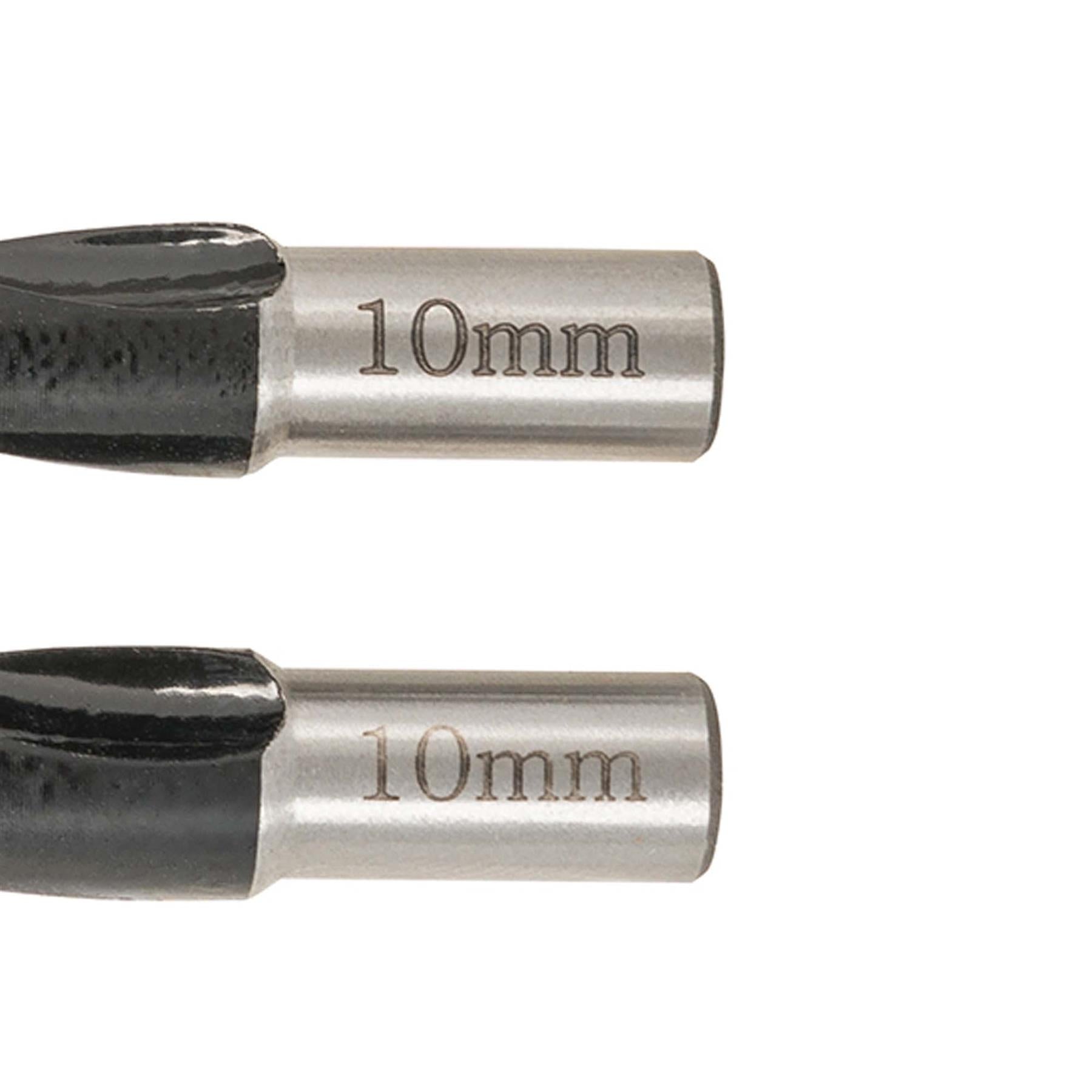 Dowel Jointer Bits 2Pk 10mm 710W Dowelling Jointer Twin-Fluted Hard Steel Shank