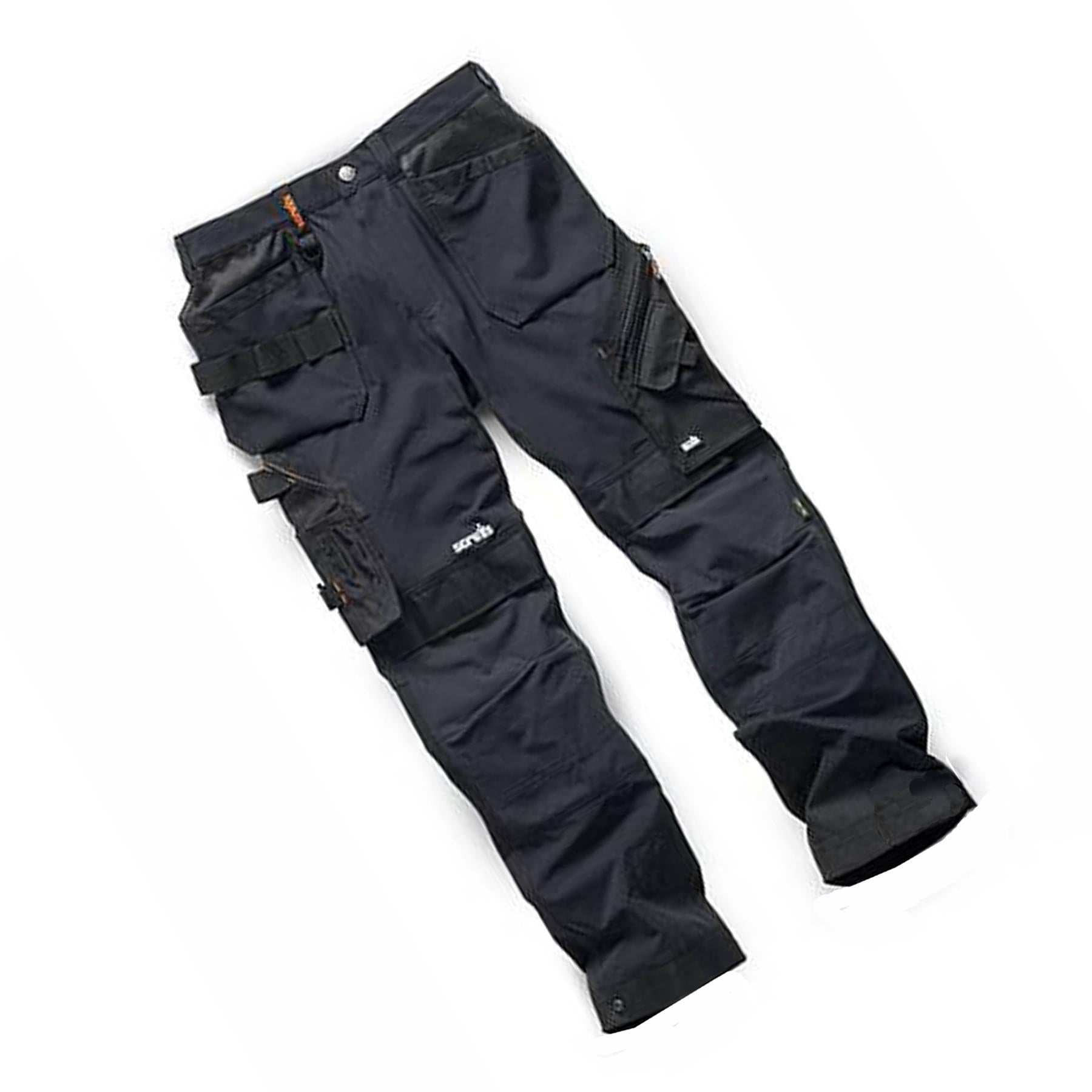 Scruffs Pro Flex Plus Holster Trouser 34S Black