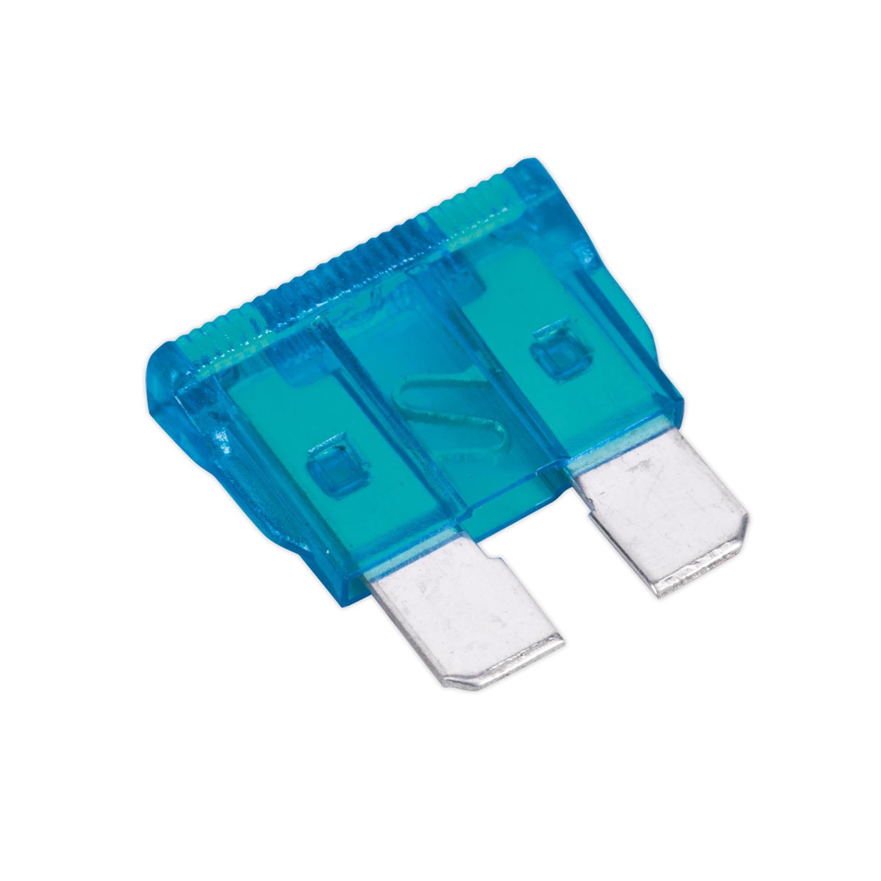 Sealey Automotive Standard Blade Fuse 15A Pack of 50