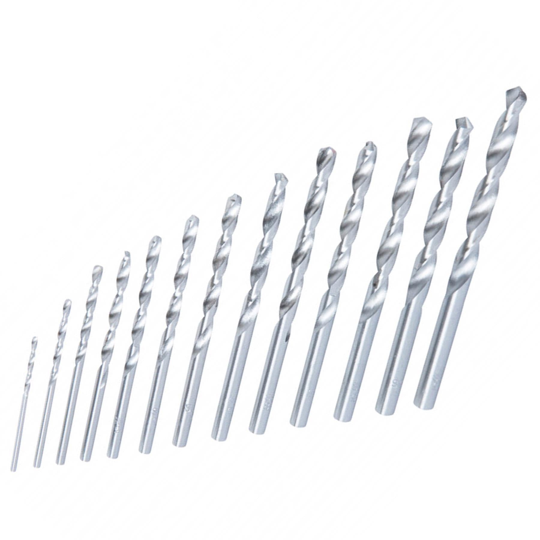 BlueSpot 13pce Hss Twist Drill Bits Set 1.5mm - 6.5mm High Speed Metal Wood