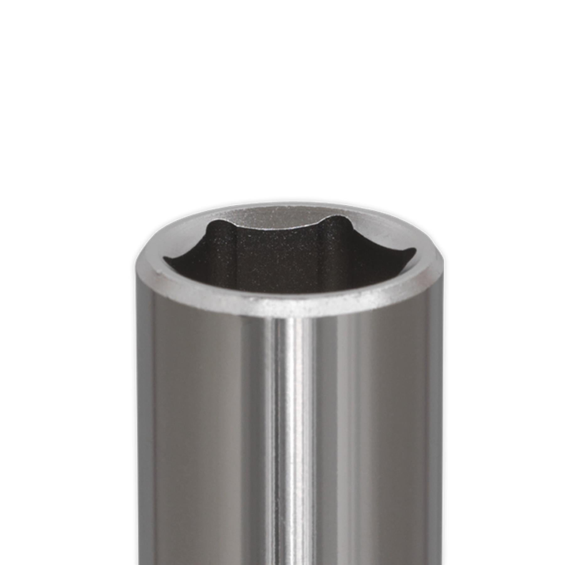 Sealey WallDrive® Socket 14mm Deep 1/4"Sq Drive