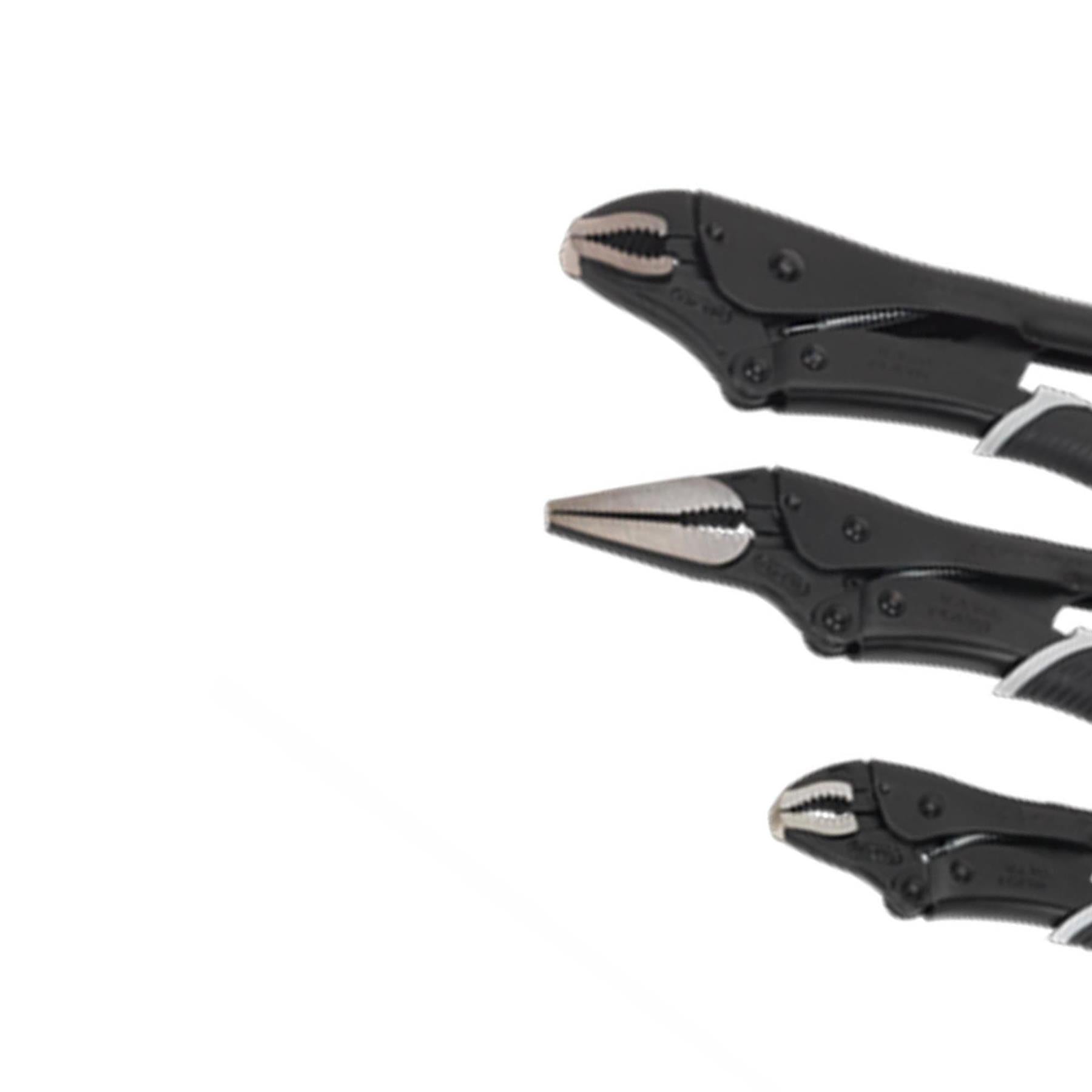 Sealey Locking Pliers Set 3pc Quick Release Black Series