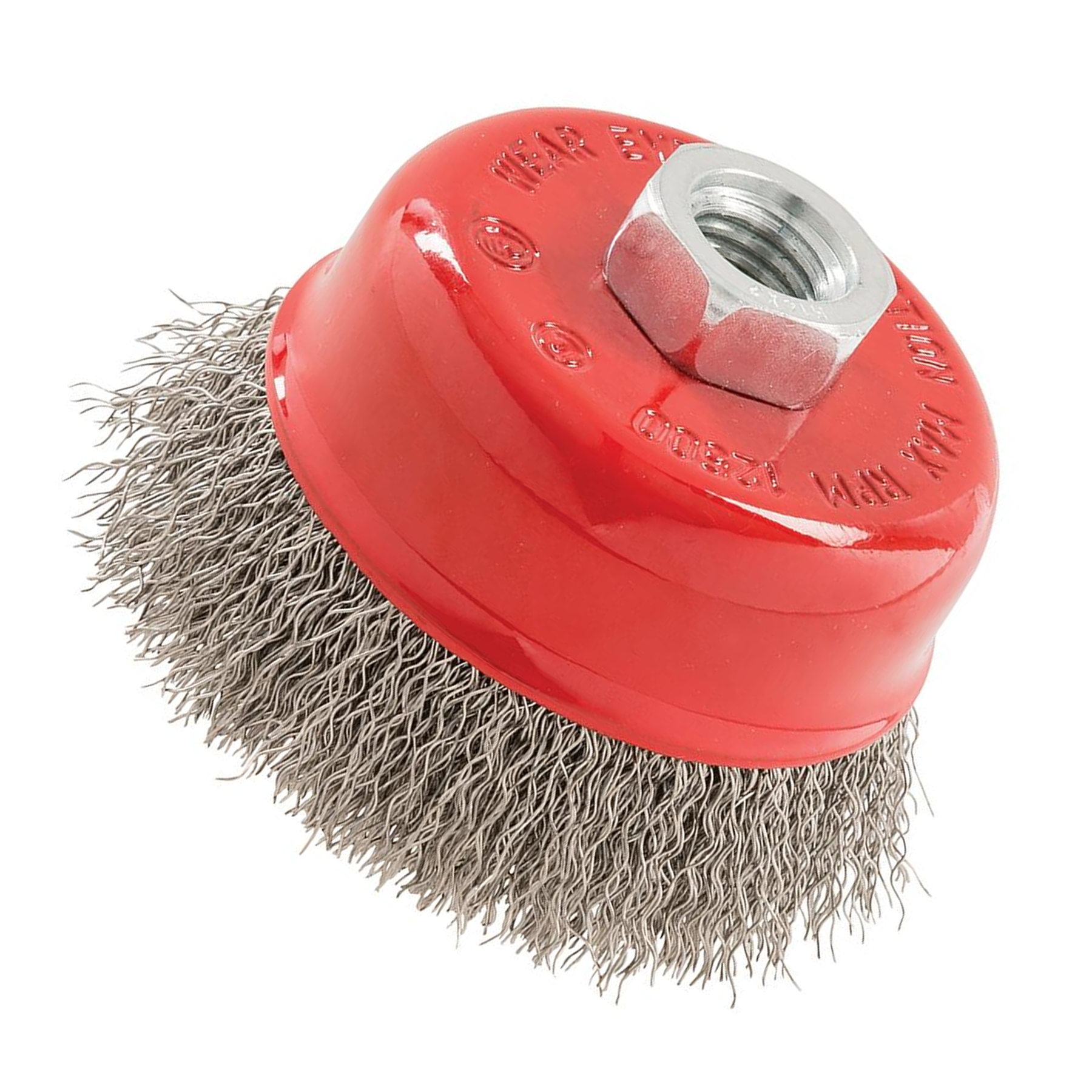 Stainless Steel Crimp Cup 75mm Wire Brush M14 Rust Removal Heavy Duty Kit