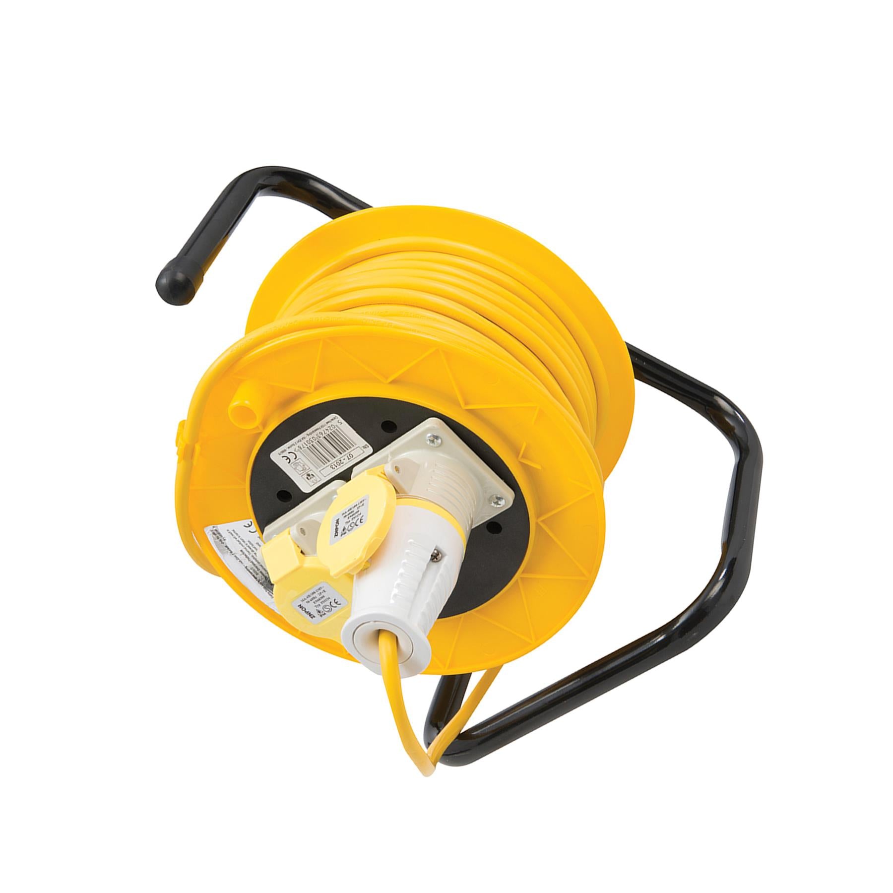 Cable Reel 110V 25 M 16A Freestanding 2 Socket Building Maximum Load 16A