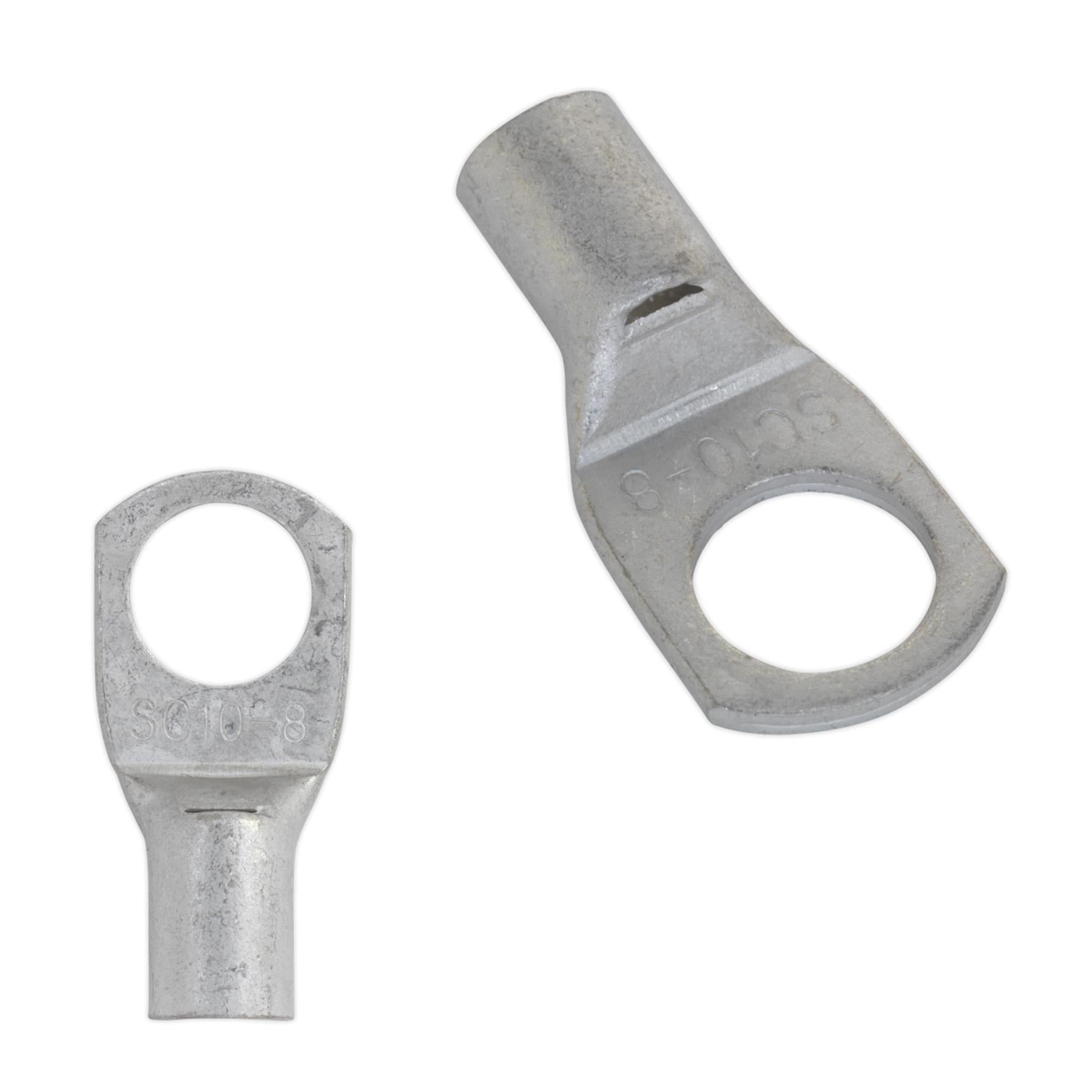 Copper Lug Terminal 50mm² x 8mm Pack of 10. Sealey