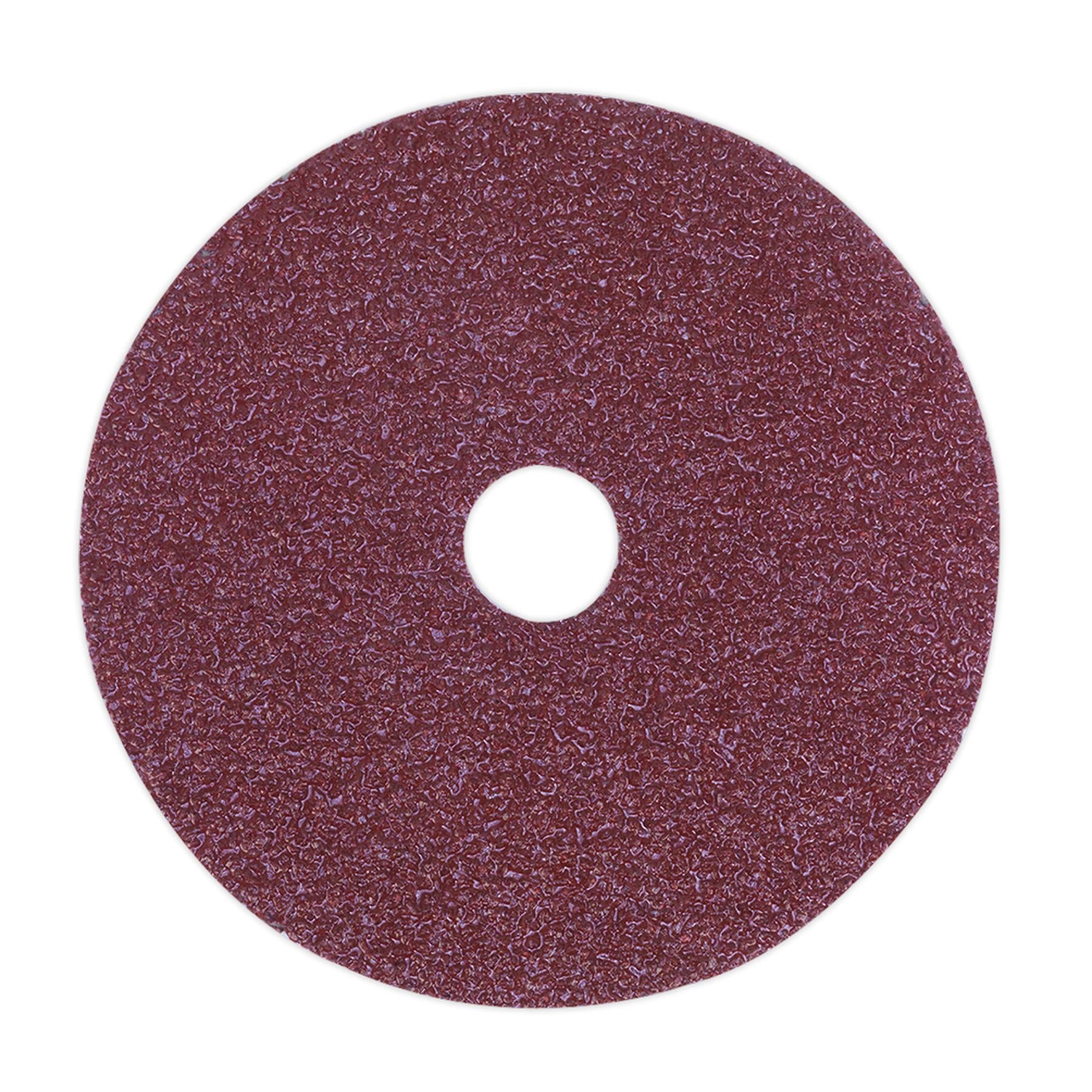 Sealey Fibre Backed Disc �100mm - 80Grit Pack of 25