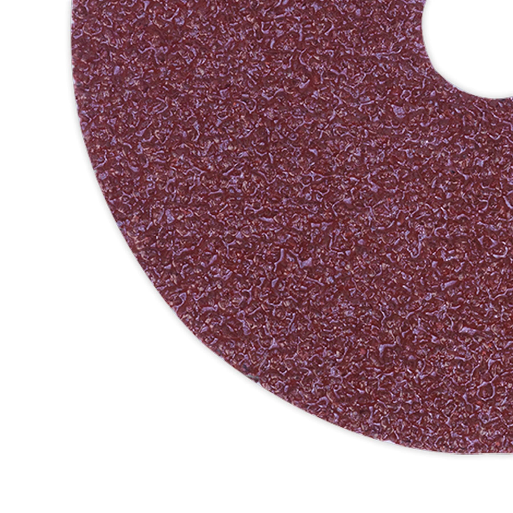 Sealey Sanding Disc Fibre Backed �115mm 36Grit Pack of 25