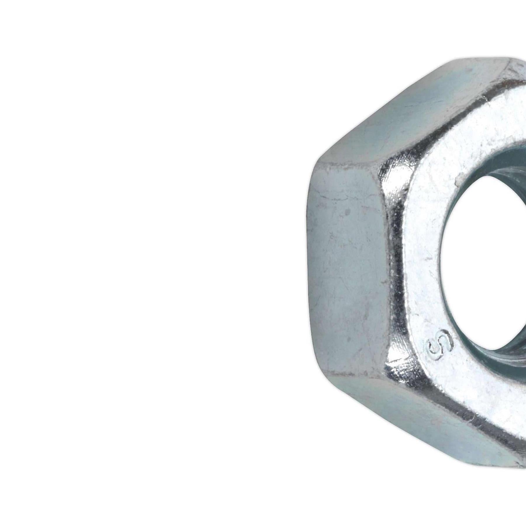 Sealey Steel Nut DIN 934 - M10 Zinc Pack of 100