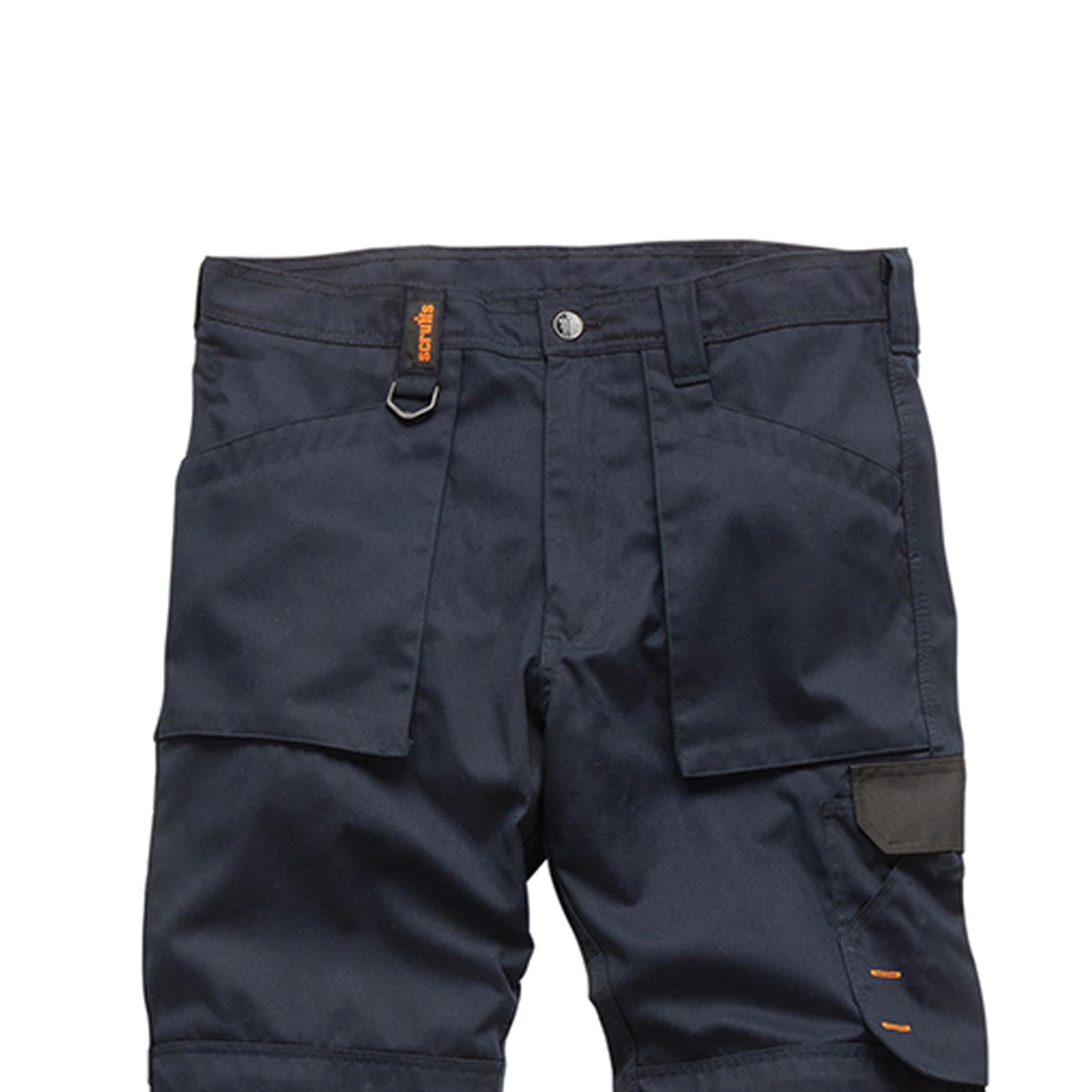 Scruffs Worker Trousers | Trade Hard Wearing Work Trousers NAVY (28S)