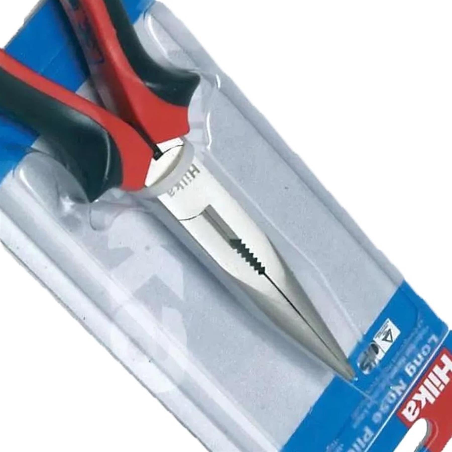 8" Long Nose Pliers Heavy Duty Snipe End Plier Large Needle Nosed Pliers