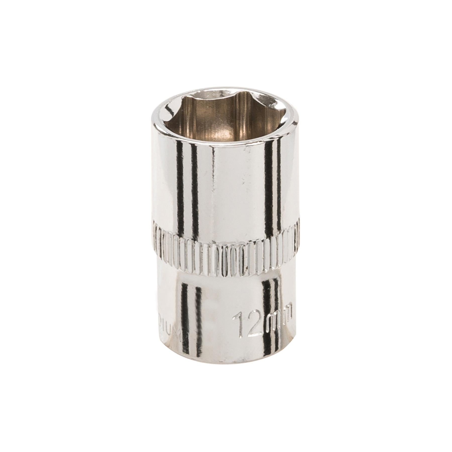 Socket 3/8" Drive Metric Hex Square 12mm Individual Hex Polished Crv Tool