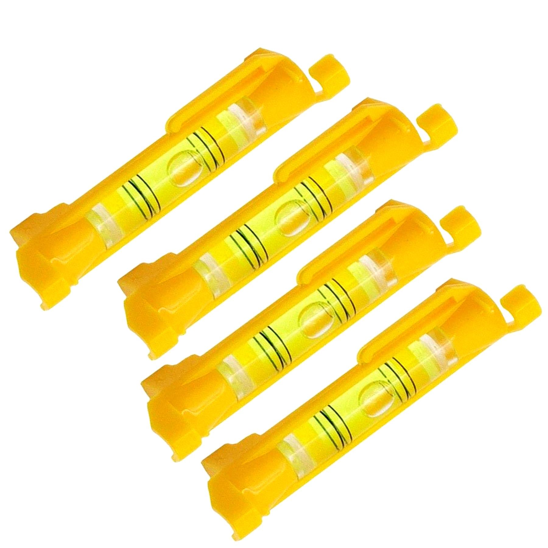 4 Piece Line Level Set Bubble String Vial Levels Block Work Brickwork Tools New