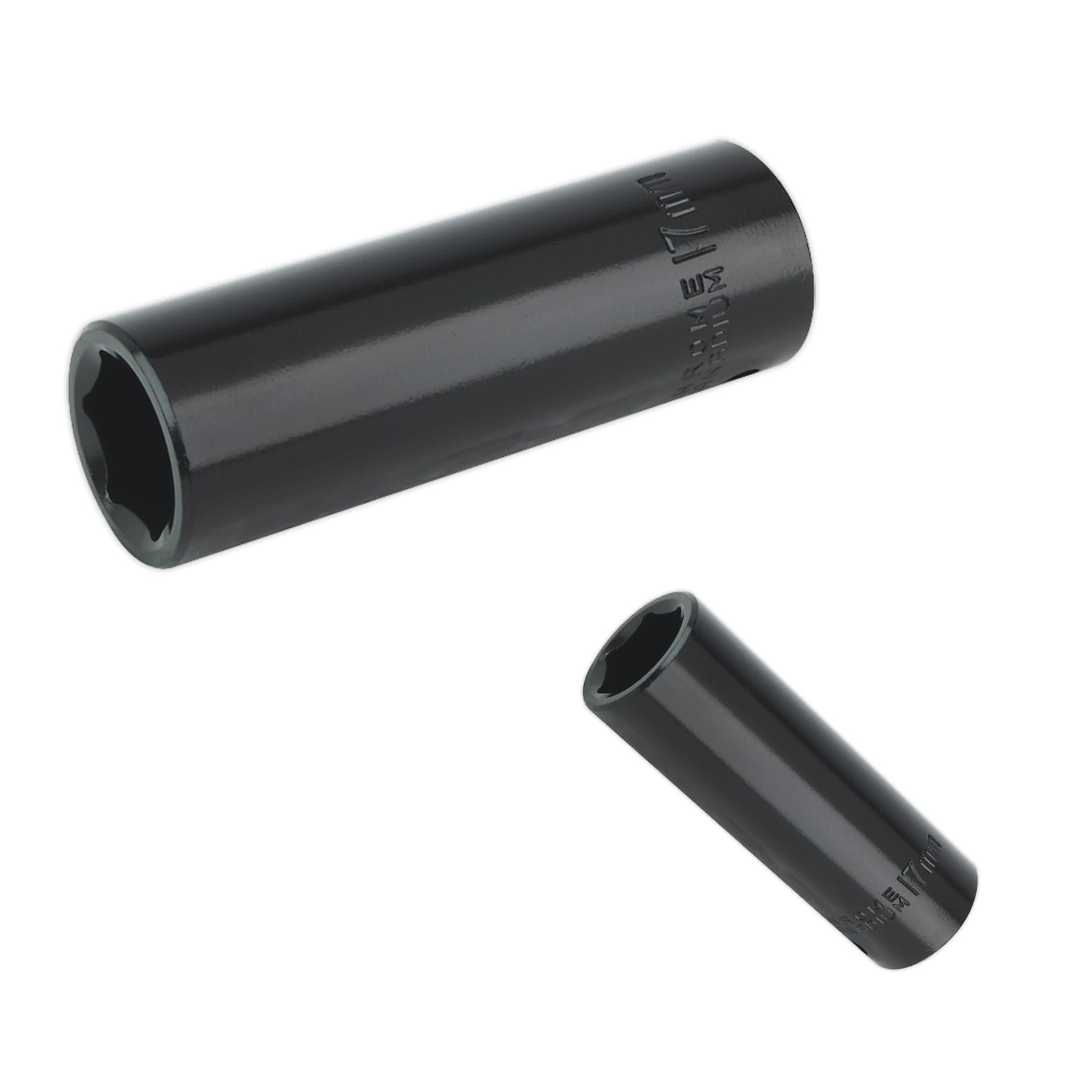 Sealey Impact Socket 17mm Deep 1/2"Sq Drive