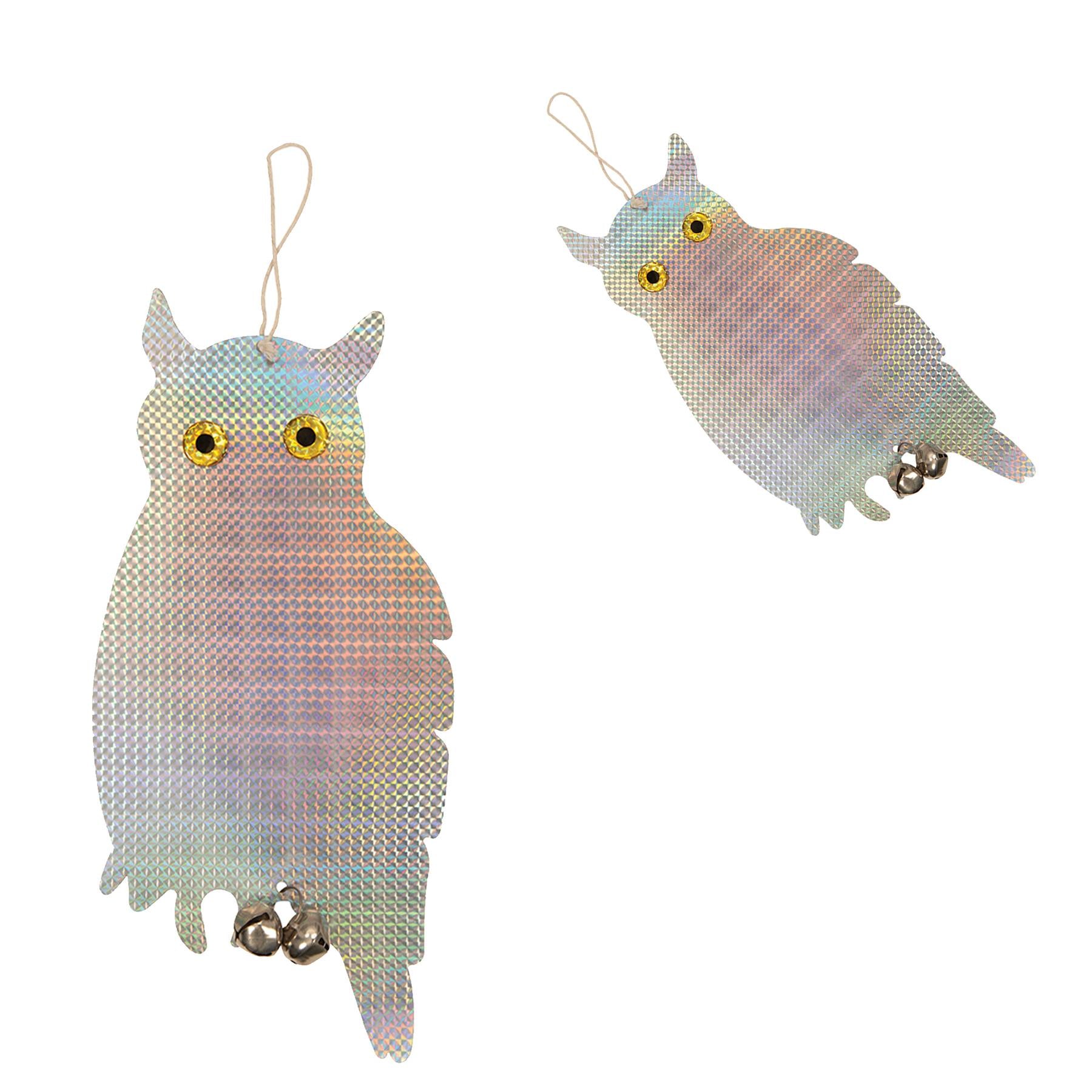 Bird Repellent Owls 4pk 200 X 410mm Durable Uv-resistant Plastic Owl