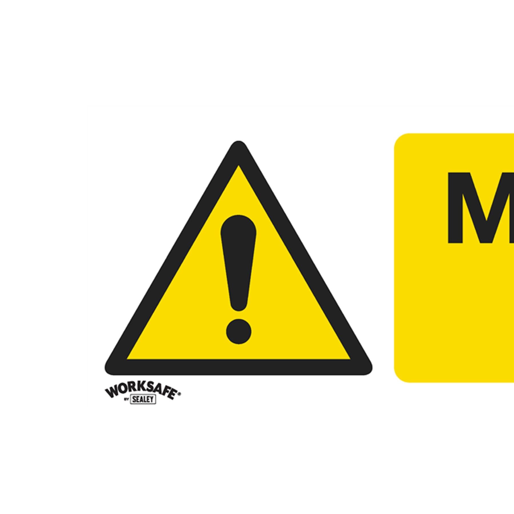 Warning Safety Sign - Mind Your Head - Rigid Plastic