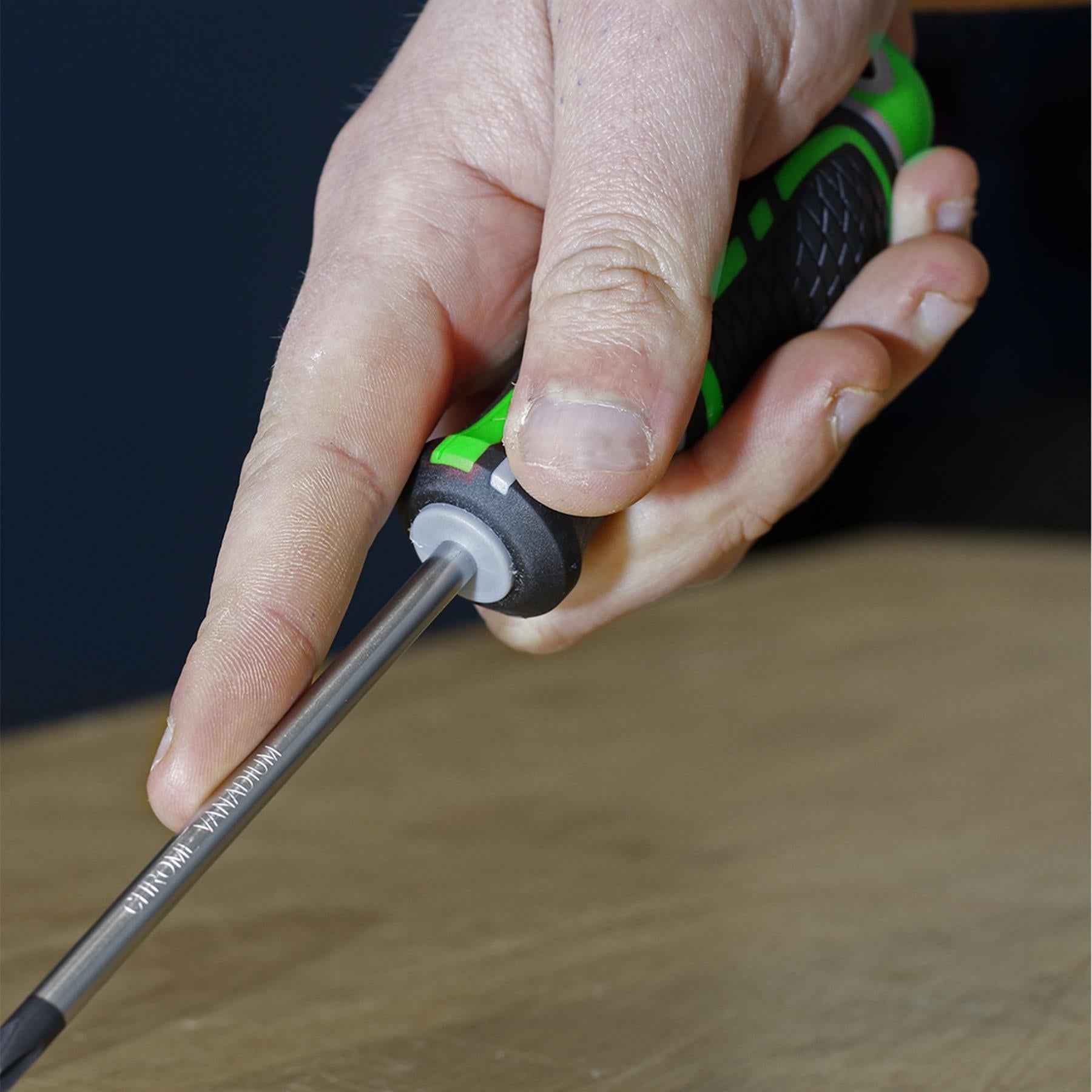 Sealey Screwdriver Set 8pc Security TRX-Star* GripMAX Hi-vis Green