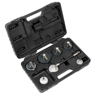 Sealey 7pc Brake & Clutch Pressure Bleeder Cap Set