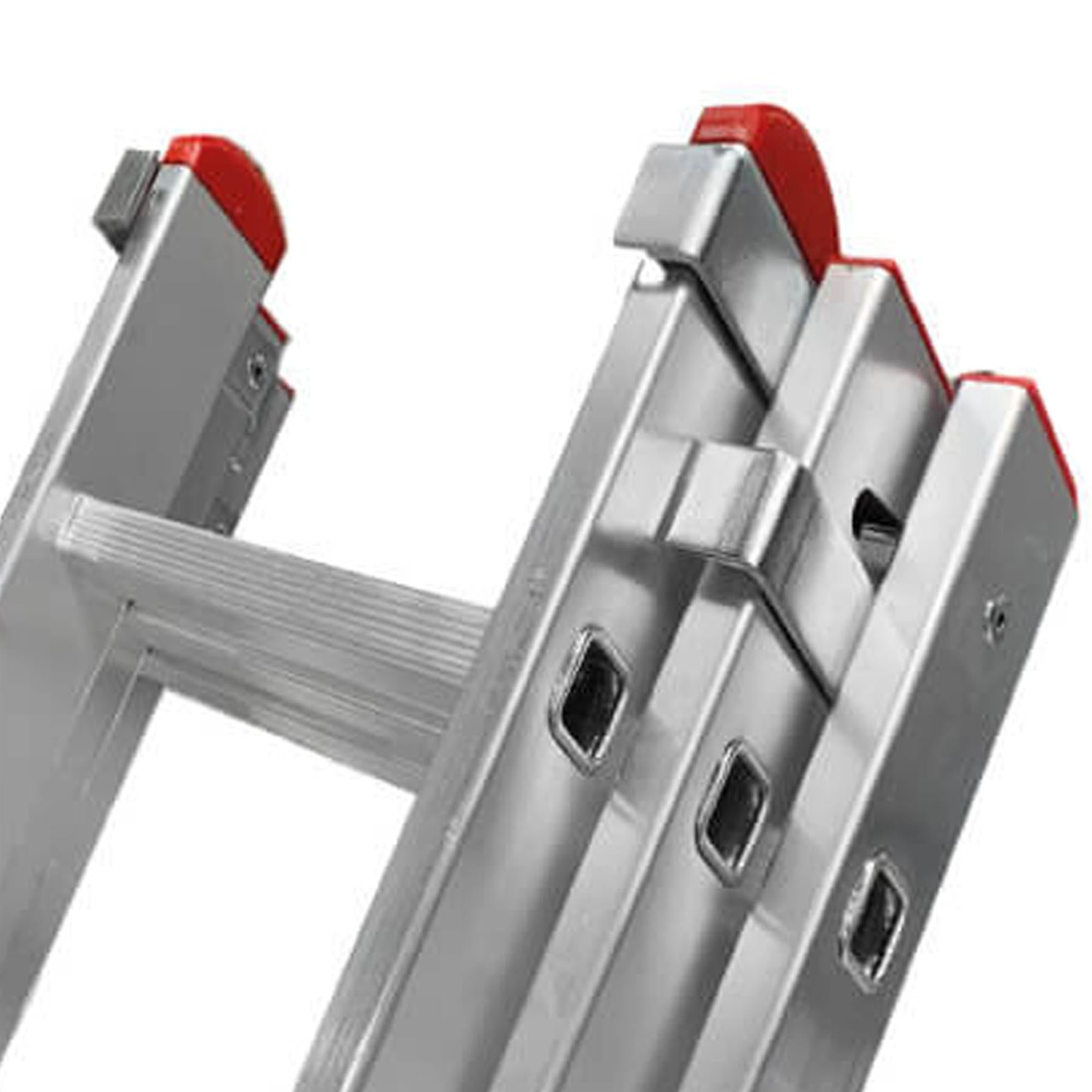 Dapetz 9 Rung Aluminium Combination Ladder 2.5m For Home, Triple Section, 150 Kg