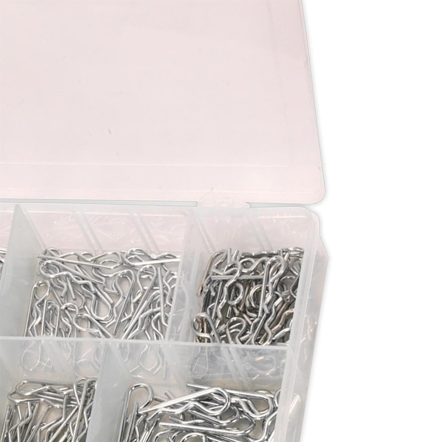 Sealey 150 Piece Cotter Pins Assorted Hair Pin Set R Clip Retaining Hitch Lynch