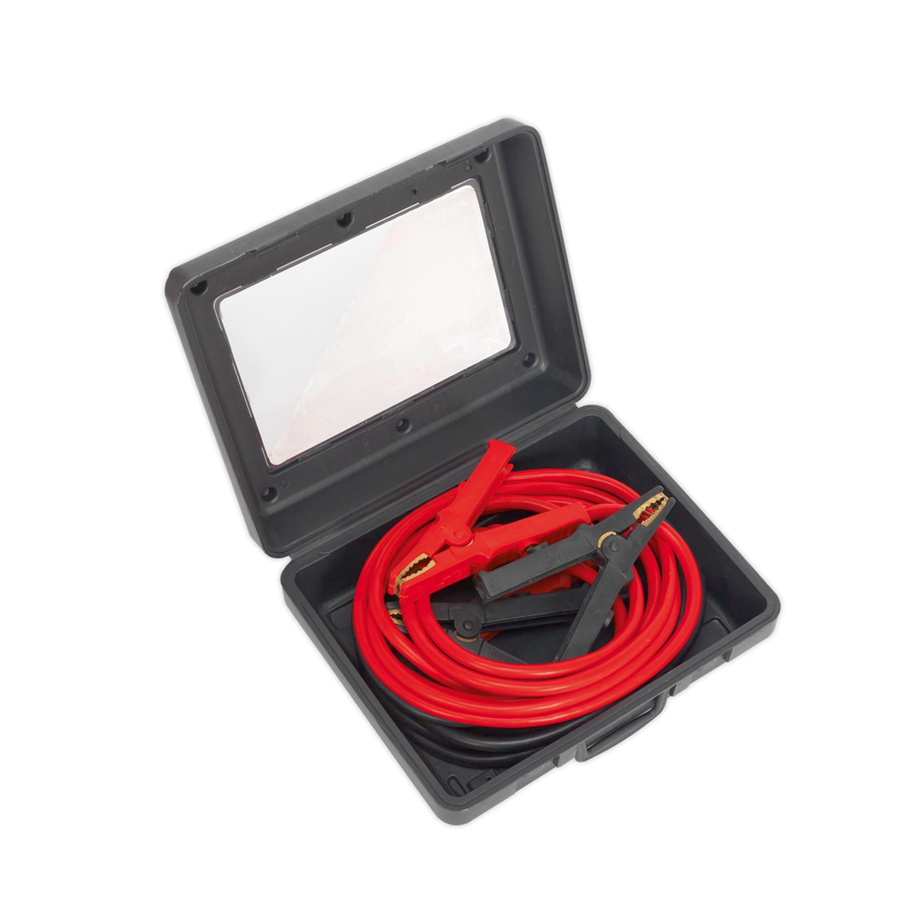 Sealey Heavy-Duty Booster Cables 40mm x 5m 600A Aluminium Cable Power Transfer