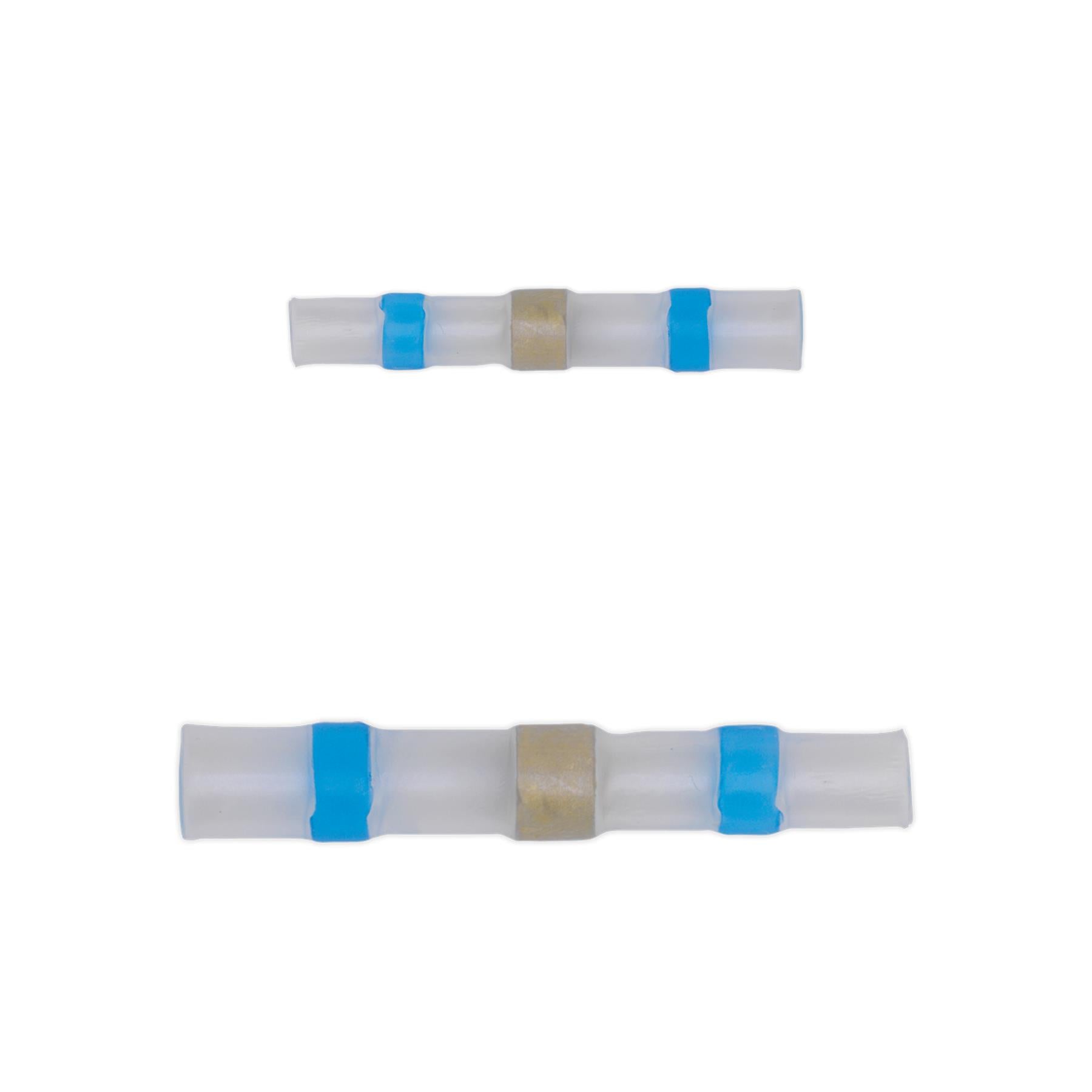 Sealey Heat Shrink Butt Connector 16-14 AWG Blue Pack of 25