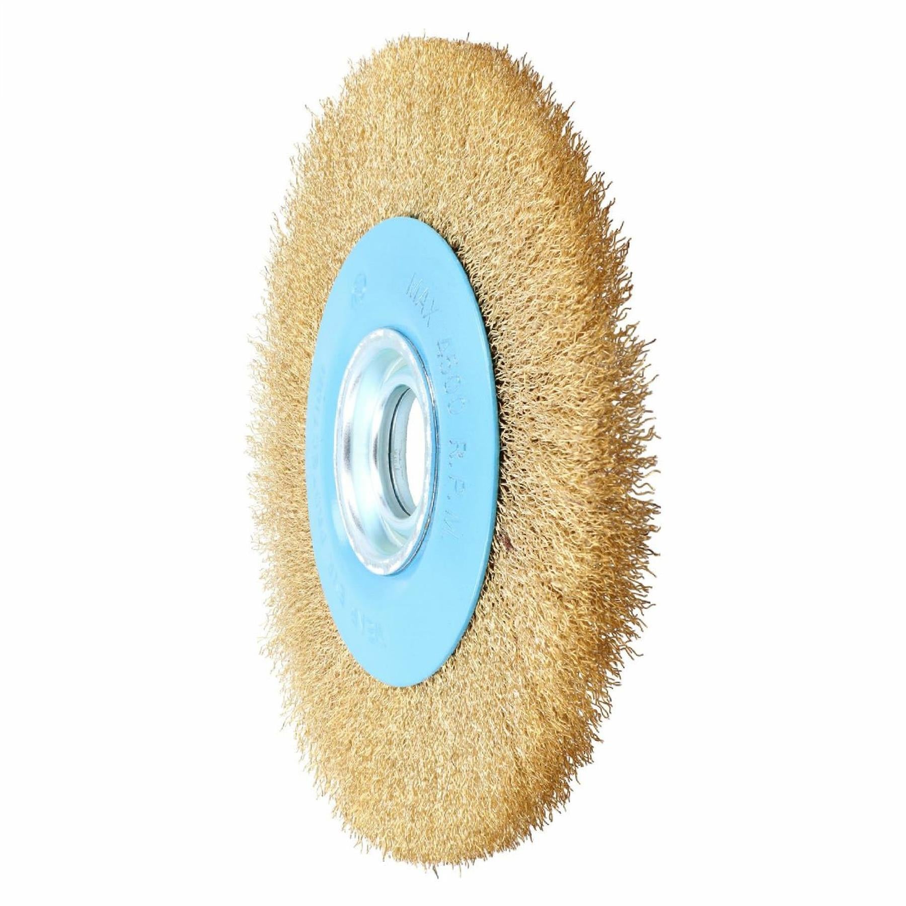 8" / 32Mm Fine Wire Wheel For Bench Grinder Deburring/Cleaning Steel Wire Bristles