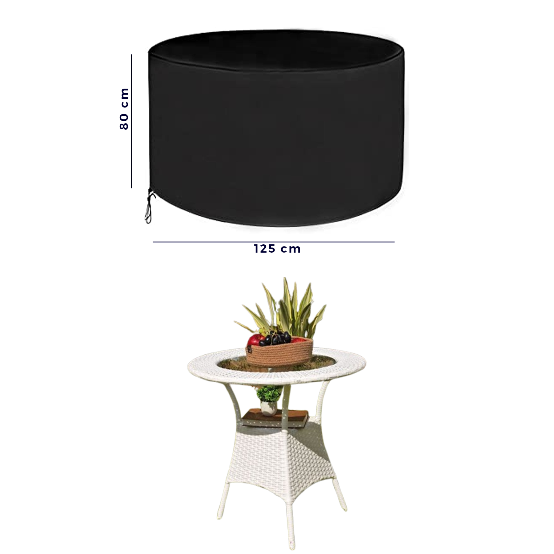 Waterproof Garden Patio Furniture Cover Outdoor Garden Round Table Cover