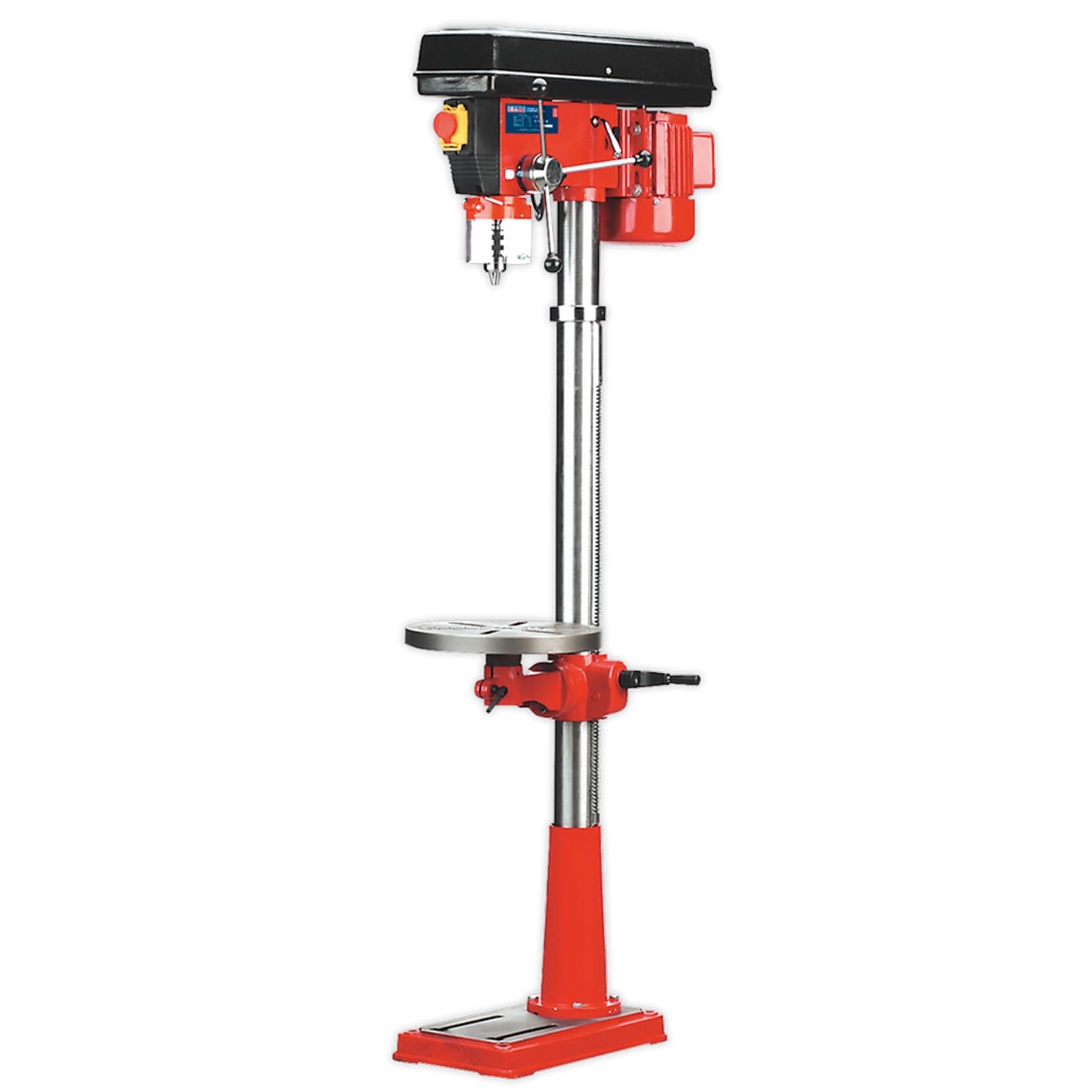 Sealey Pillar Drill Floor 16-Speed 1580mm Height 550W/230V