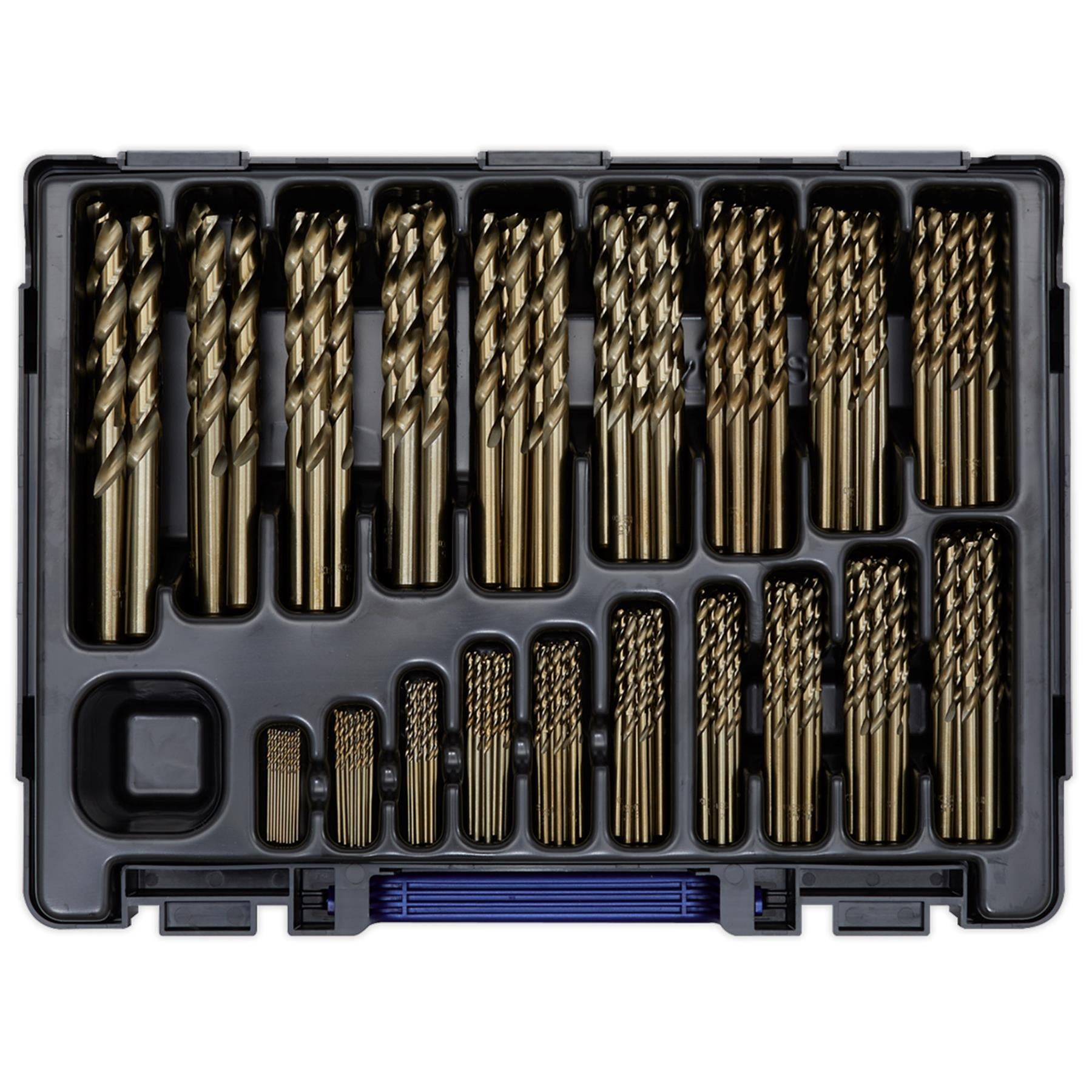 Sealey HSS Cobalt Fully Ground Drill Bit Assortment 170pc 1-10mm