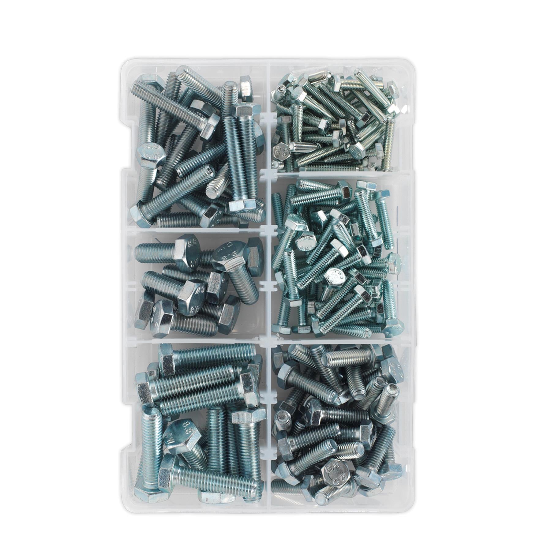 Sealey Steel Allen Setscrew Assortment 150pc Metric M5-M10 High Tensile