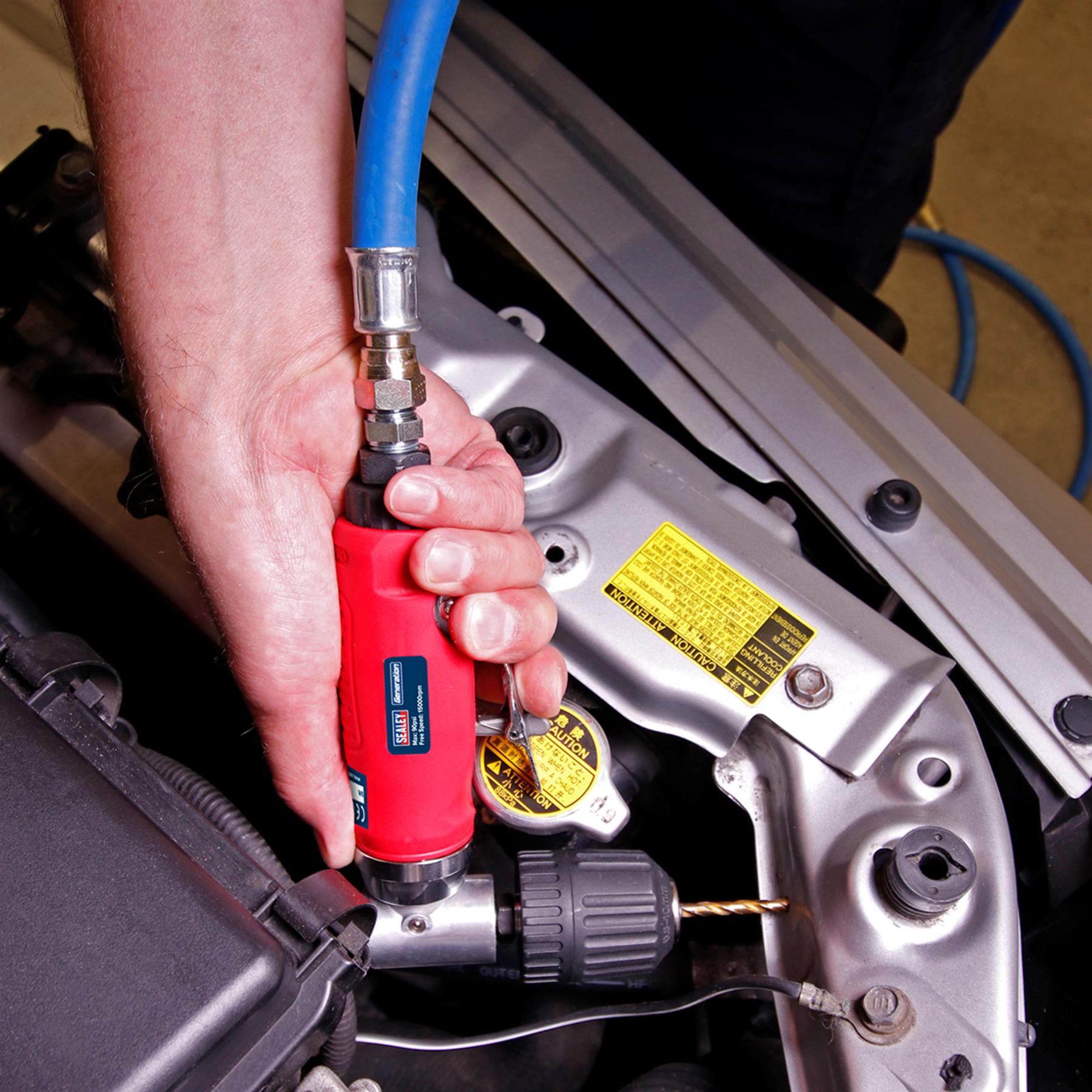 Sealey Air Angle Drill with �10mm Keyless Chuck