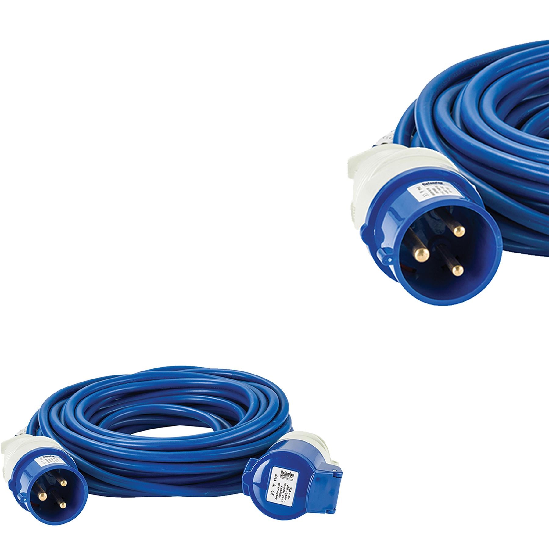 Defender Arctic Extension Lead Blue 2.5mm2 32A 14m 230V