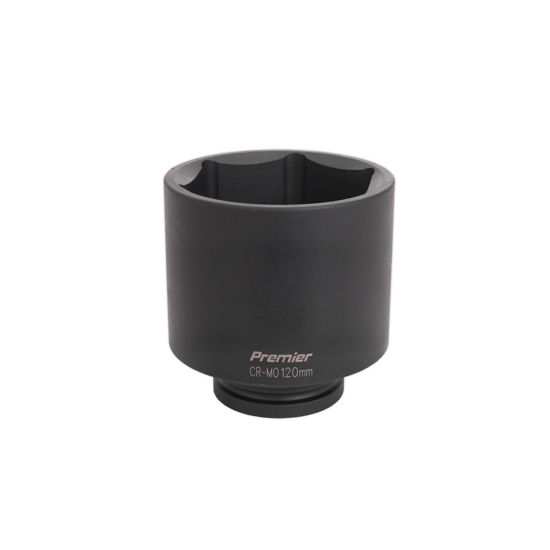 Sealey Impact Socket 120mm Deep 1"Sq Drive Chrome Molybdenum Lifetime Guarantee