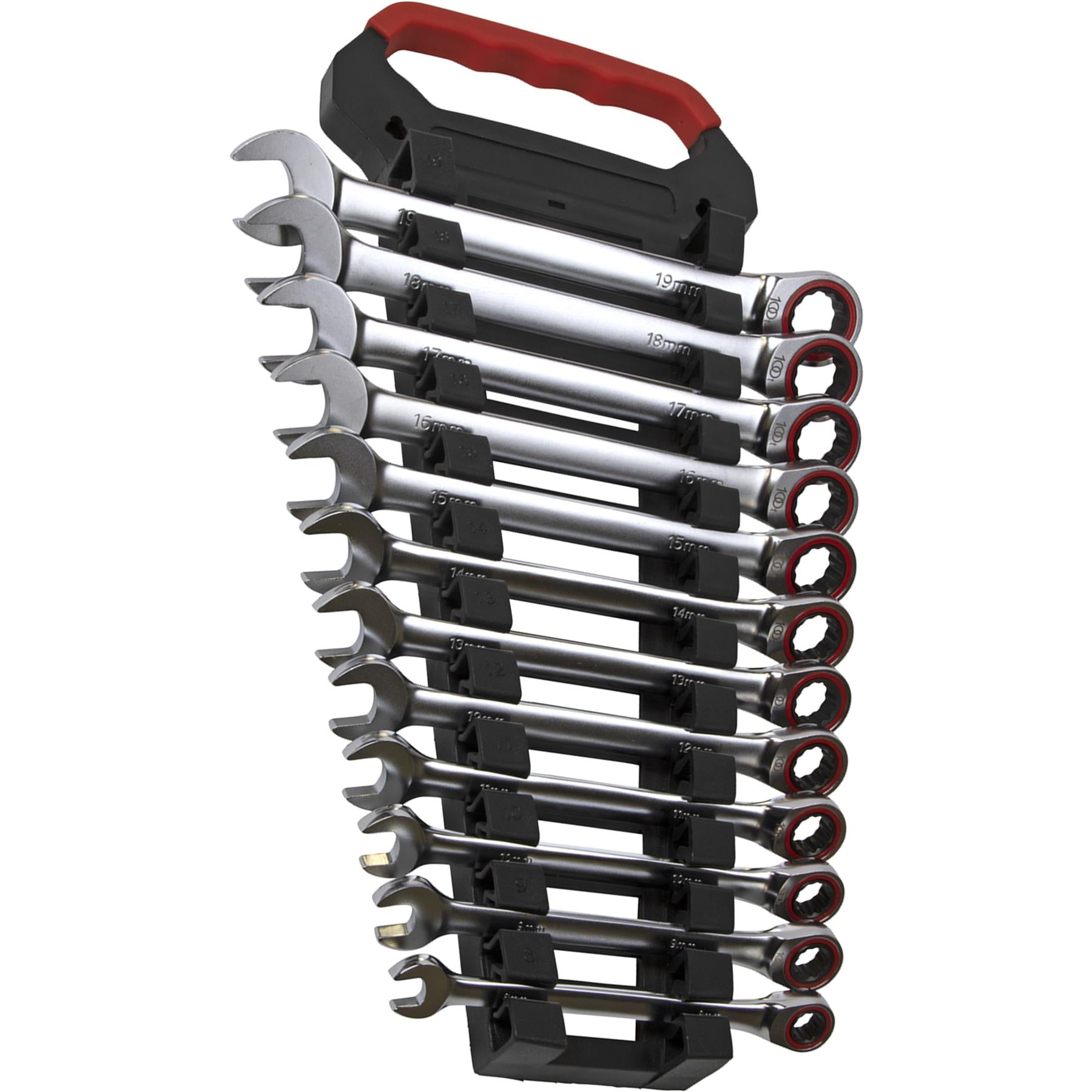 Sealey Ratchet Combination Spanner Set 12pc Metric Platinum Series