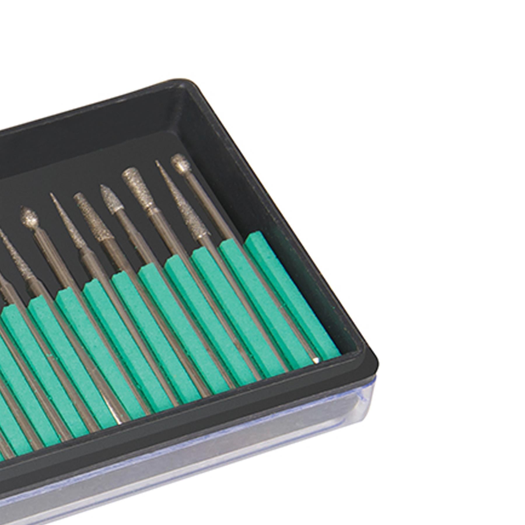 30Pce Diamond-Coated Burr Set 2.35mm Mandrel 150G Car Care, Home Décor Art Craft