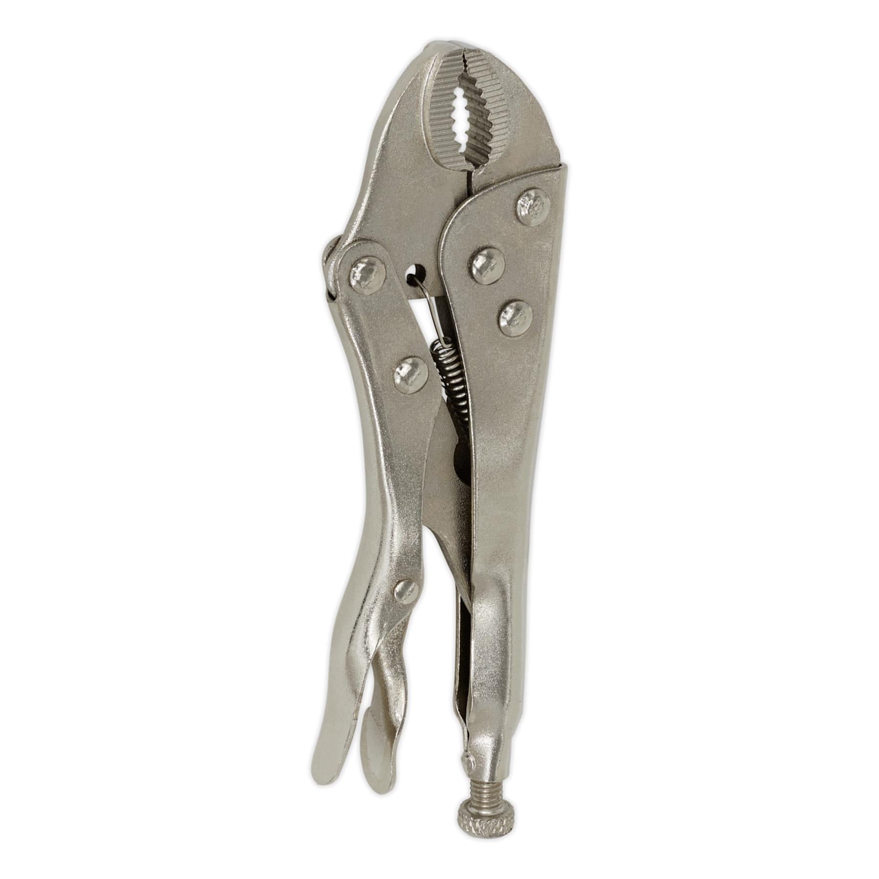 Sealey Locking Pliers 175mm Curved Jaw