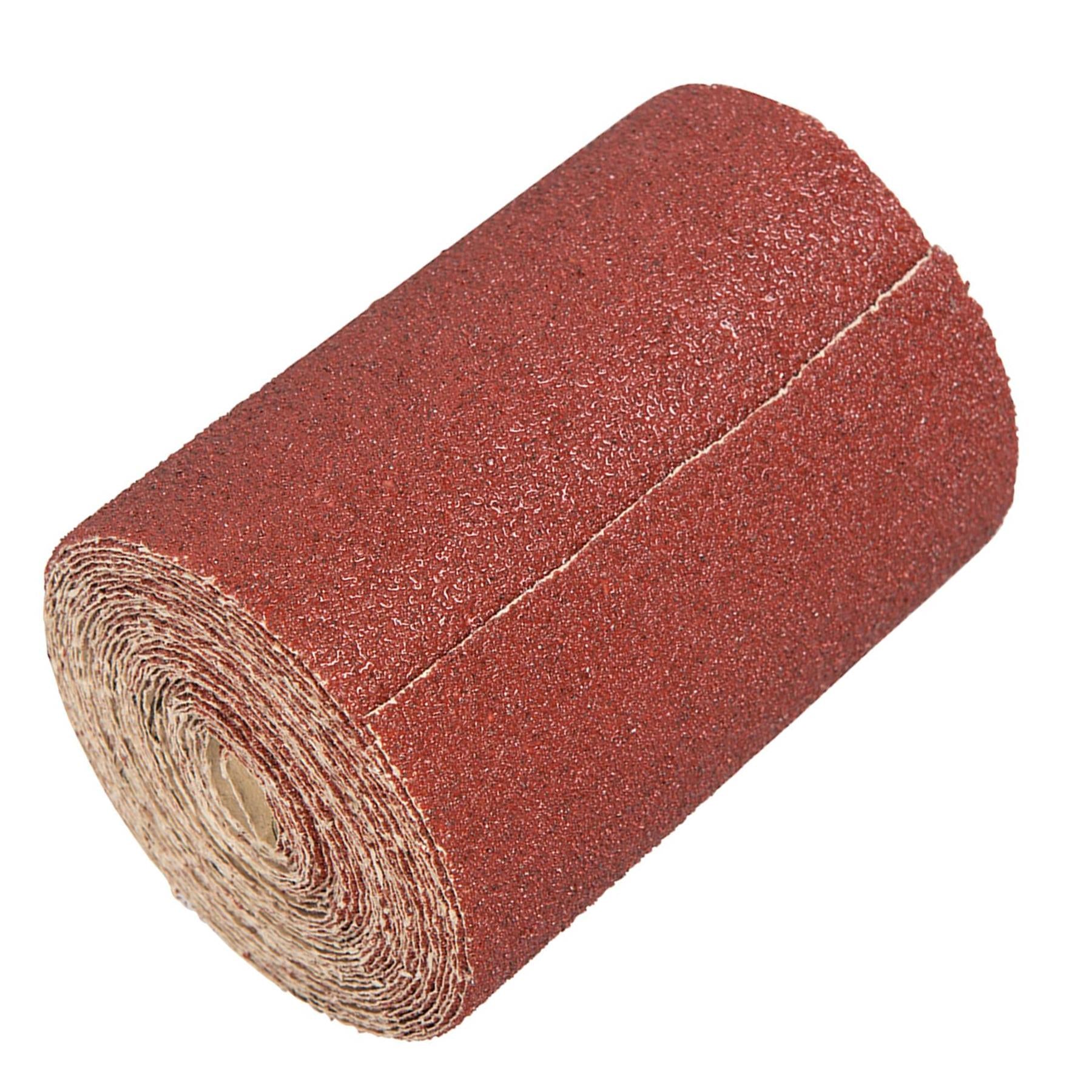 5m RED ALUMINIUM OXIDE SANDING ROLL GRIT 80 SANDPAPER SAND WOODWORK