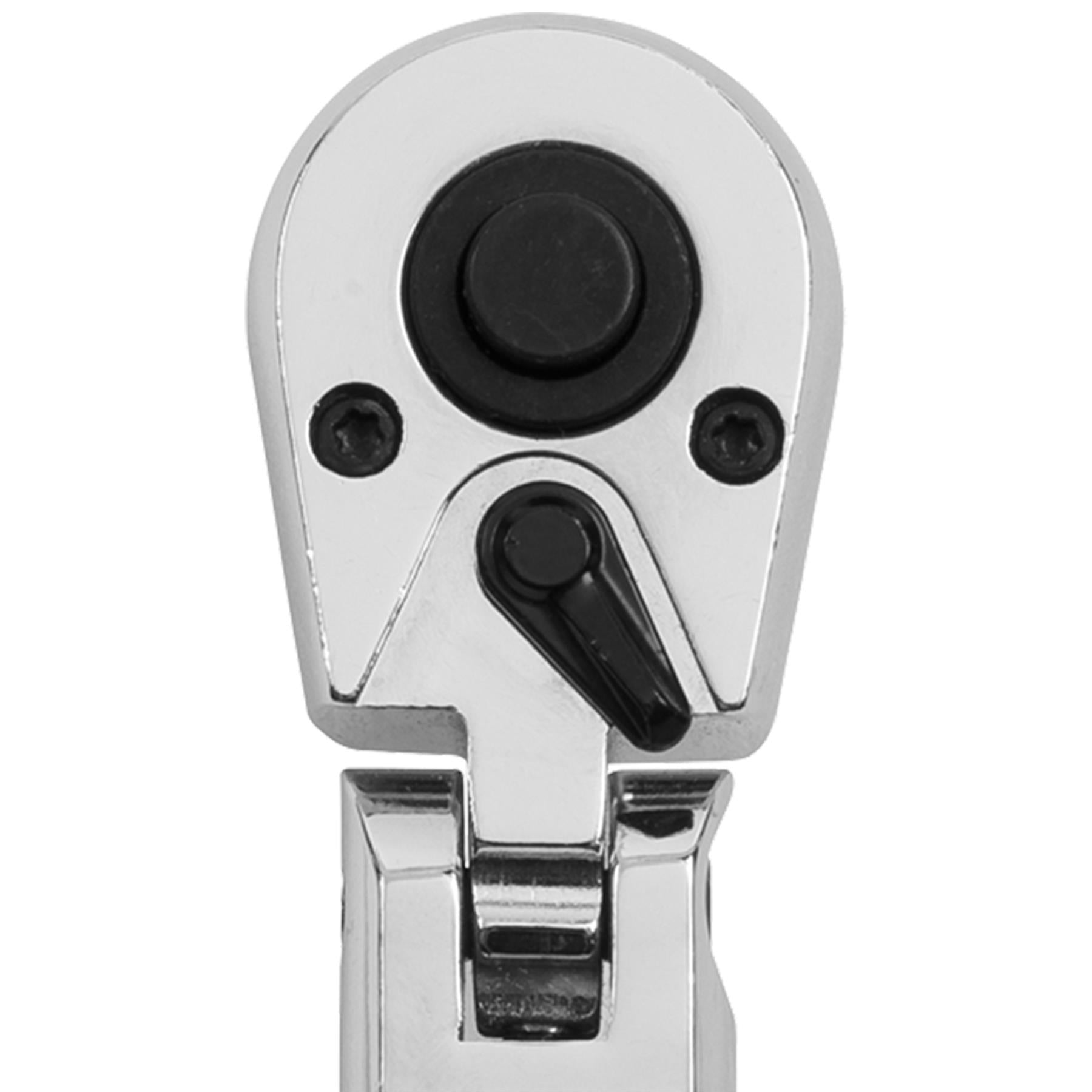 Sealey Ratchet Wrench Flexi-Head Stubby 1/4"Sq Drive